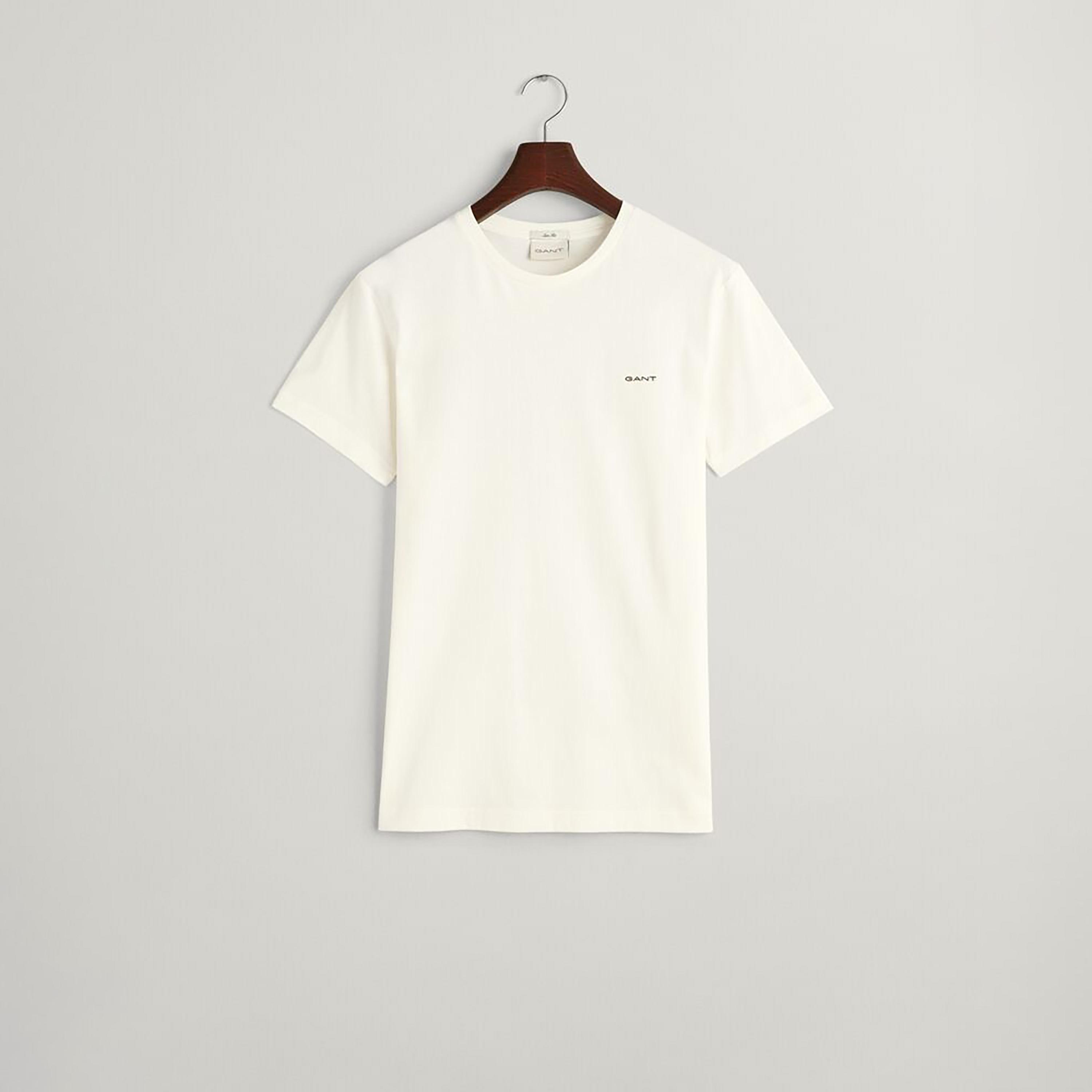 Gant Plain Round Neck Short Sleeves Men's T-Shirt-men-clothing-tshirtsandpolos-tshirts-image-5