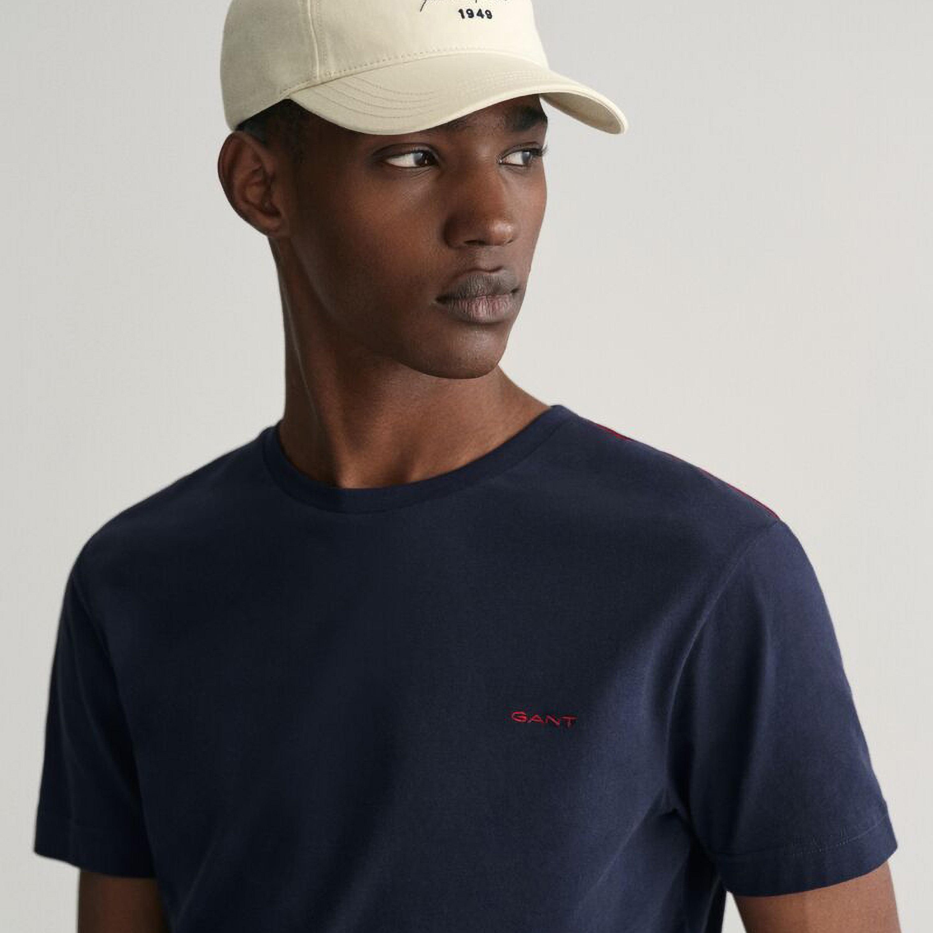 تي شيرت رجالي برقبة دائرية وأكمام قصيرة من غانت-men-clothing-tshirtsandpolos-tshirts-image-13