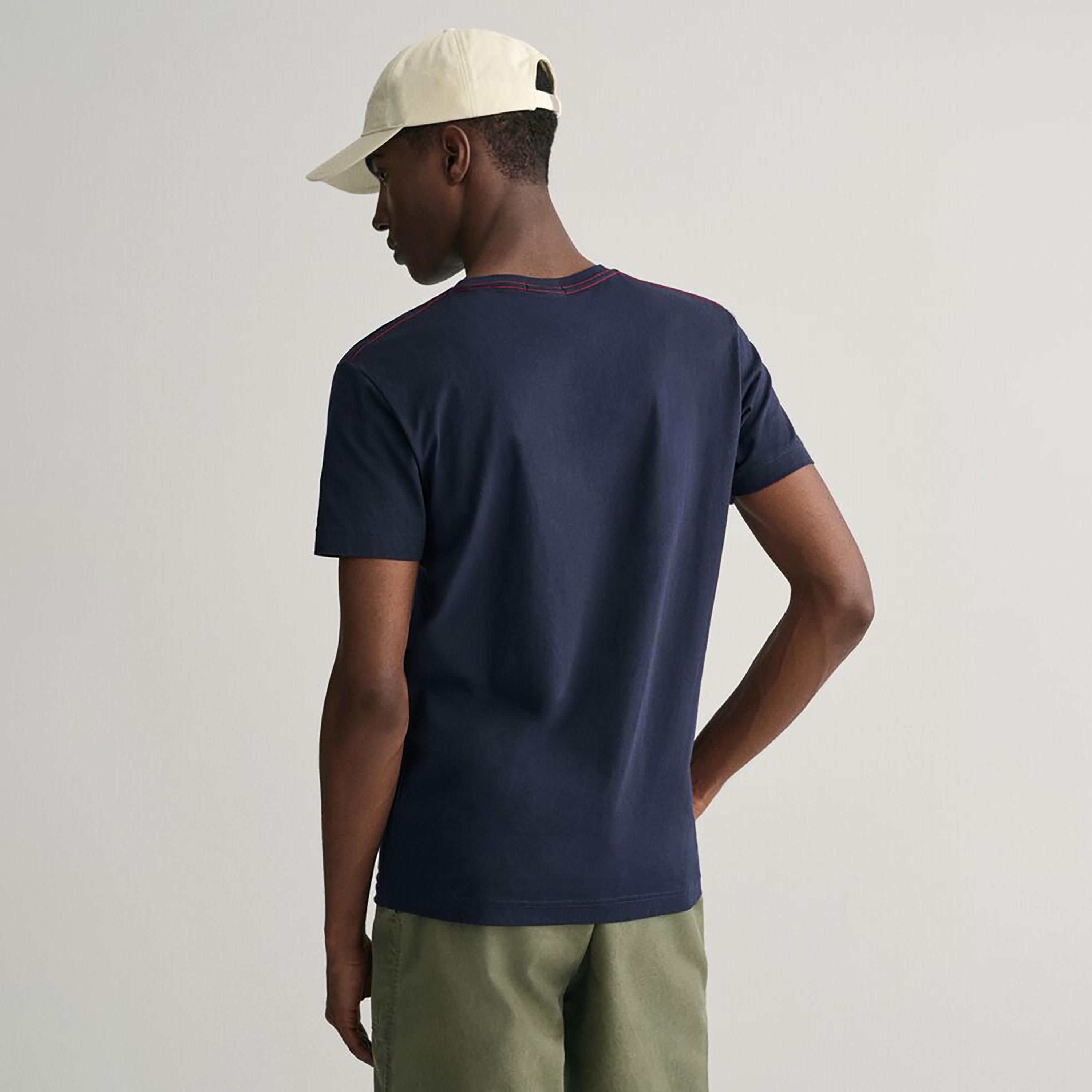 تي شيرت رجالي برقبة دائرية وأكمام قصيرة من غانت-men-clothing-tshirtsandpolos-tshirts-image-14