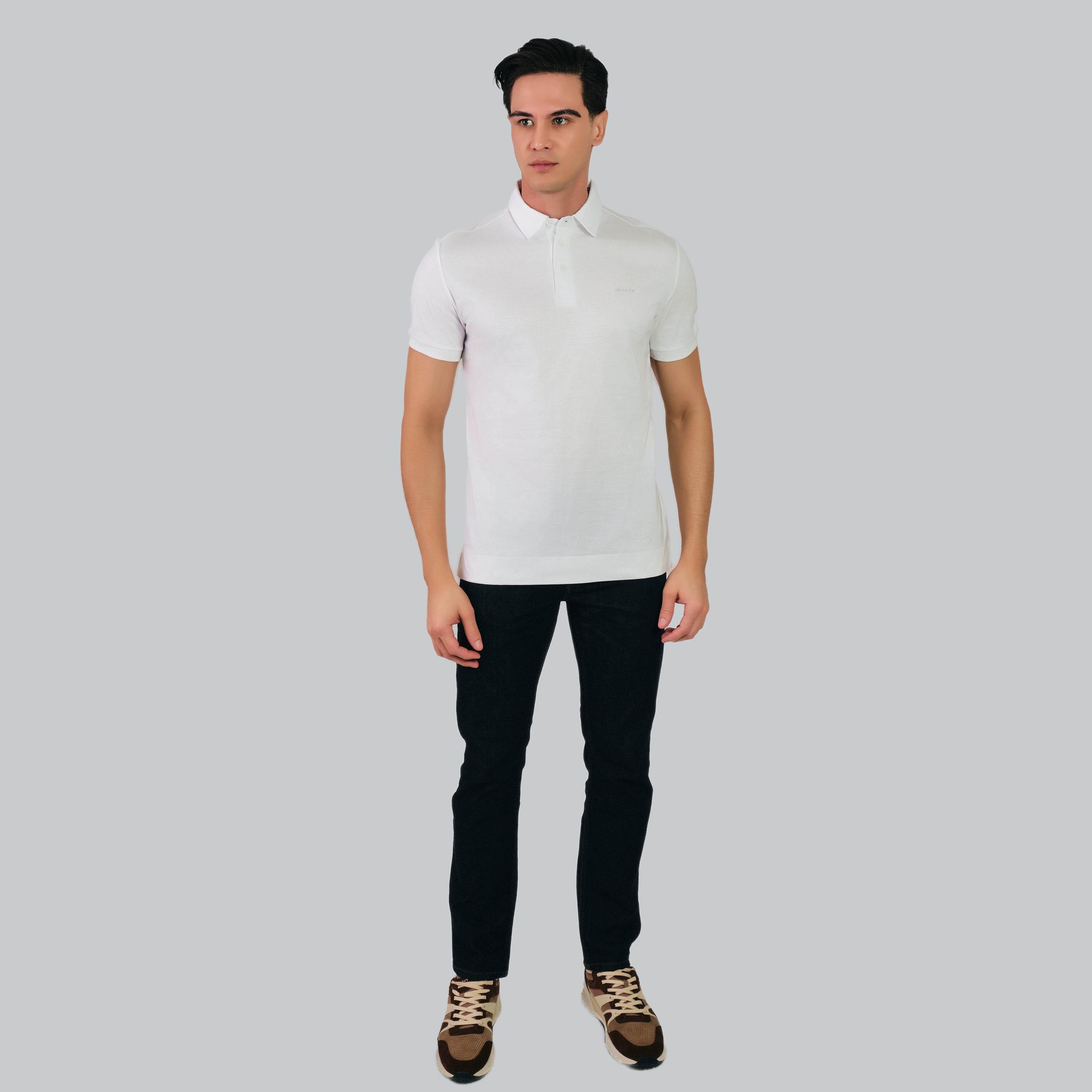 Gant Plain Collared Short Sleeves Men's Polo T-Shirt-men-clothing-tshirtsandpolos-tshirts-image-1