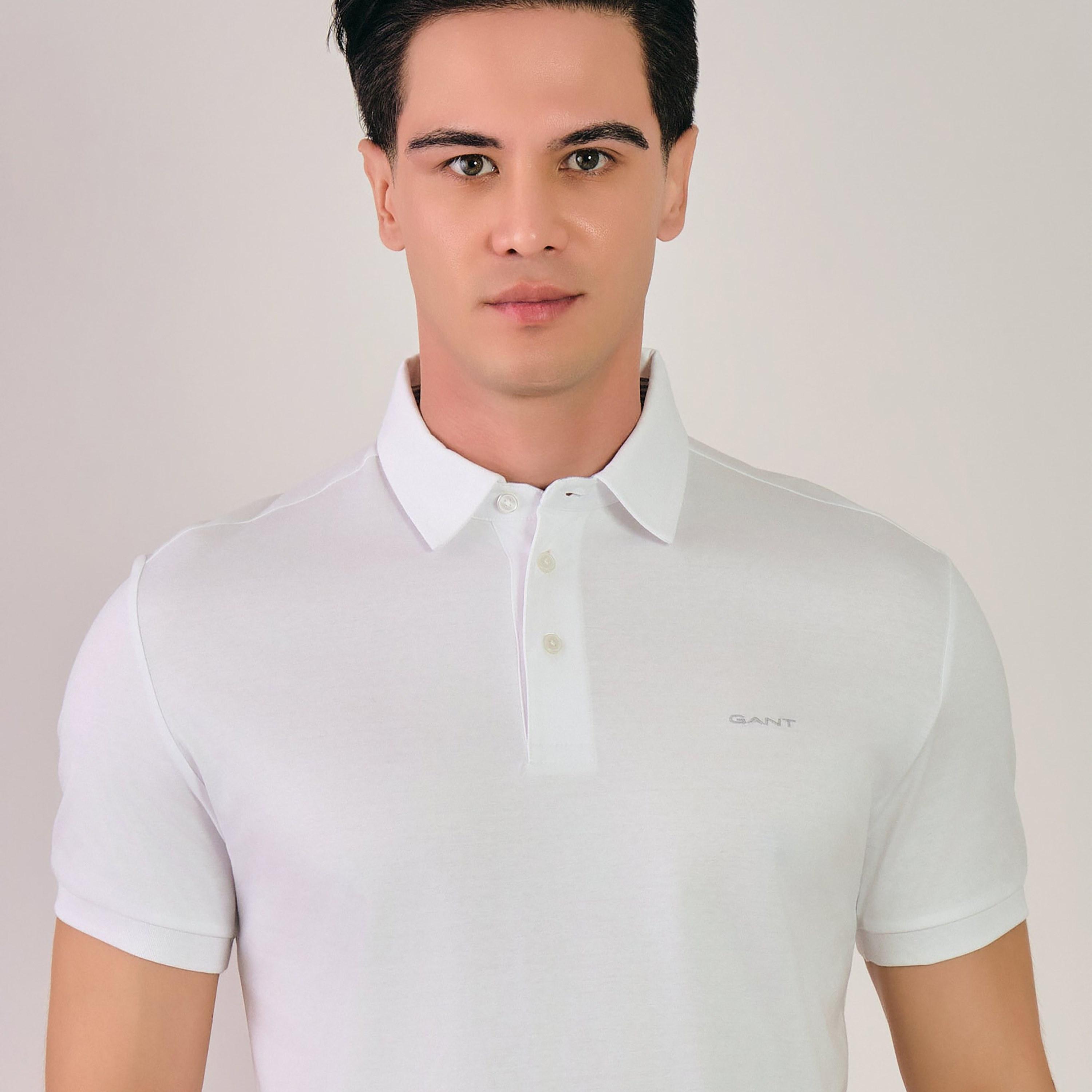 Gant Plain Collared Short Sleeves Men's Polo T-Shirt-men-clothing-tshirtsandpolos-tshirts-image-2