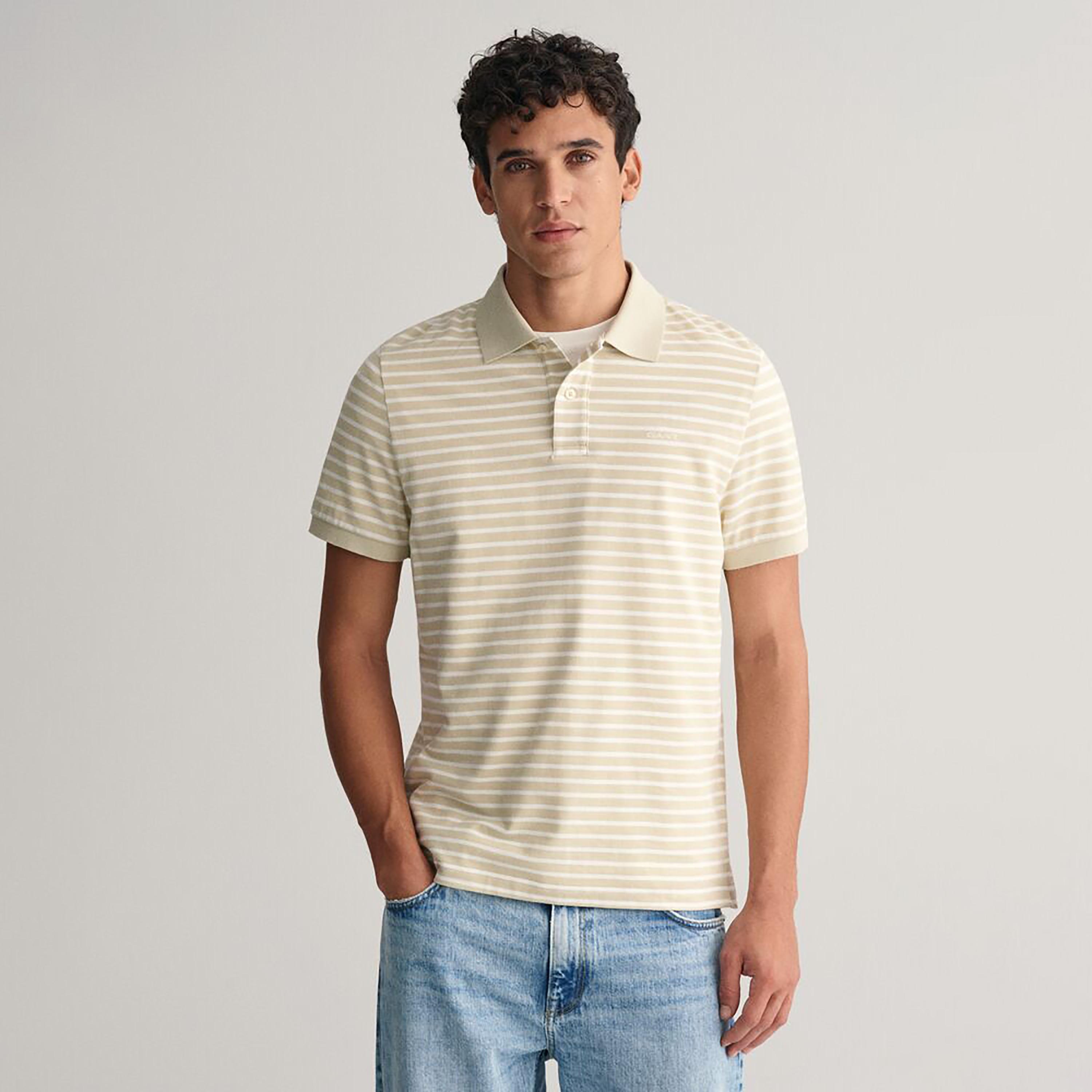 Gant Striped Collared Short Sleeves Polo T-Shirt-men-clothing-tshirtsandpolos-polos-image-1