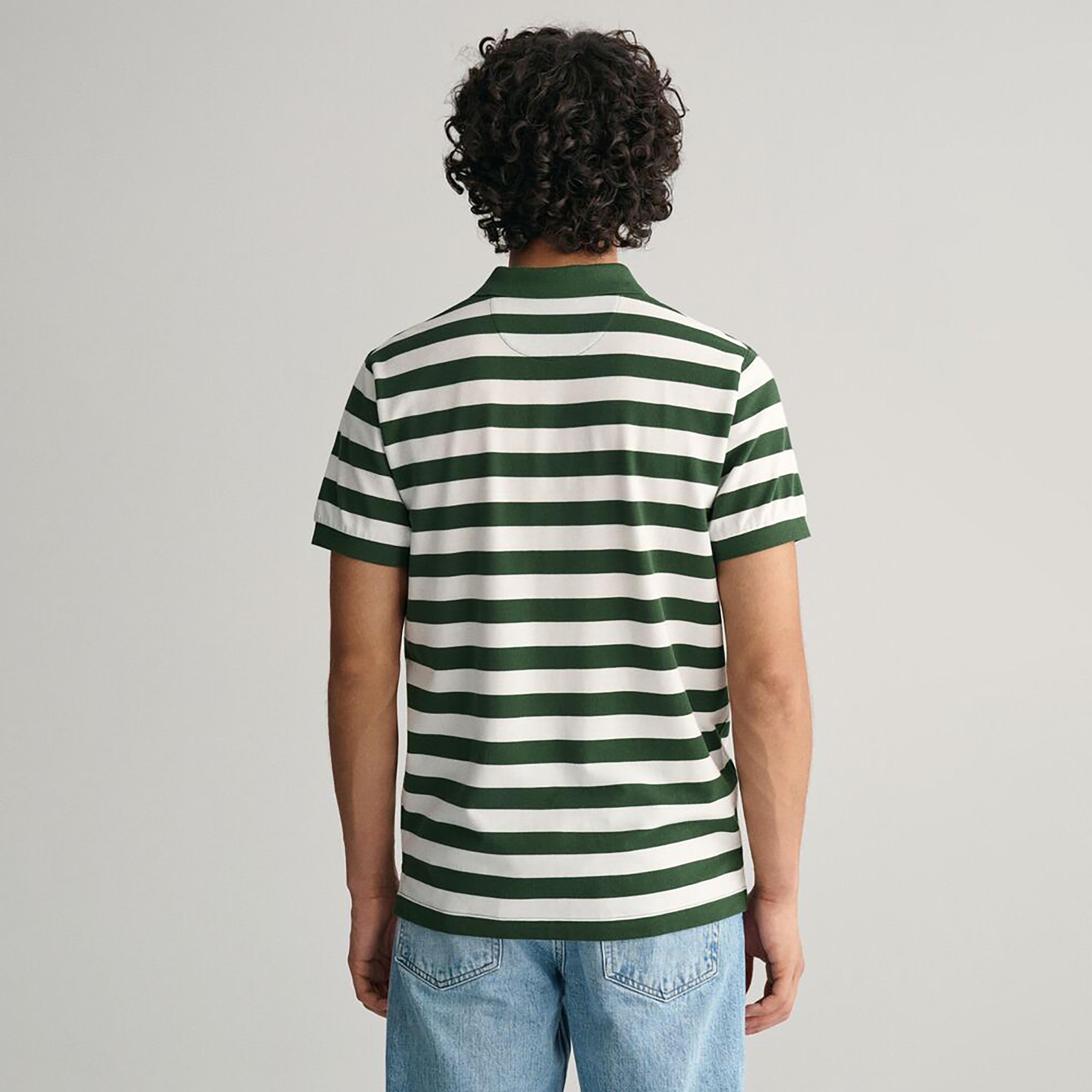 تي شيرت بولو بأكمام قصيرة وياقة مخططة واسعة من غانت-men-clothing-tshirtsandpolos-polos-image-8