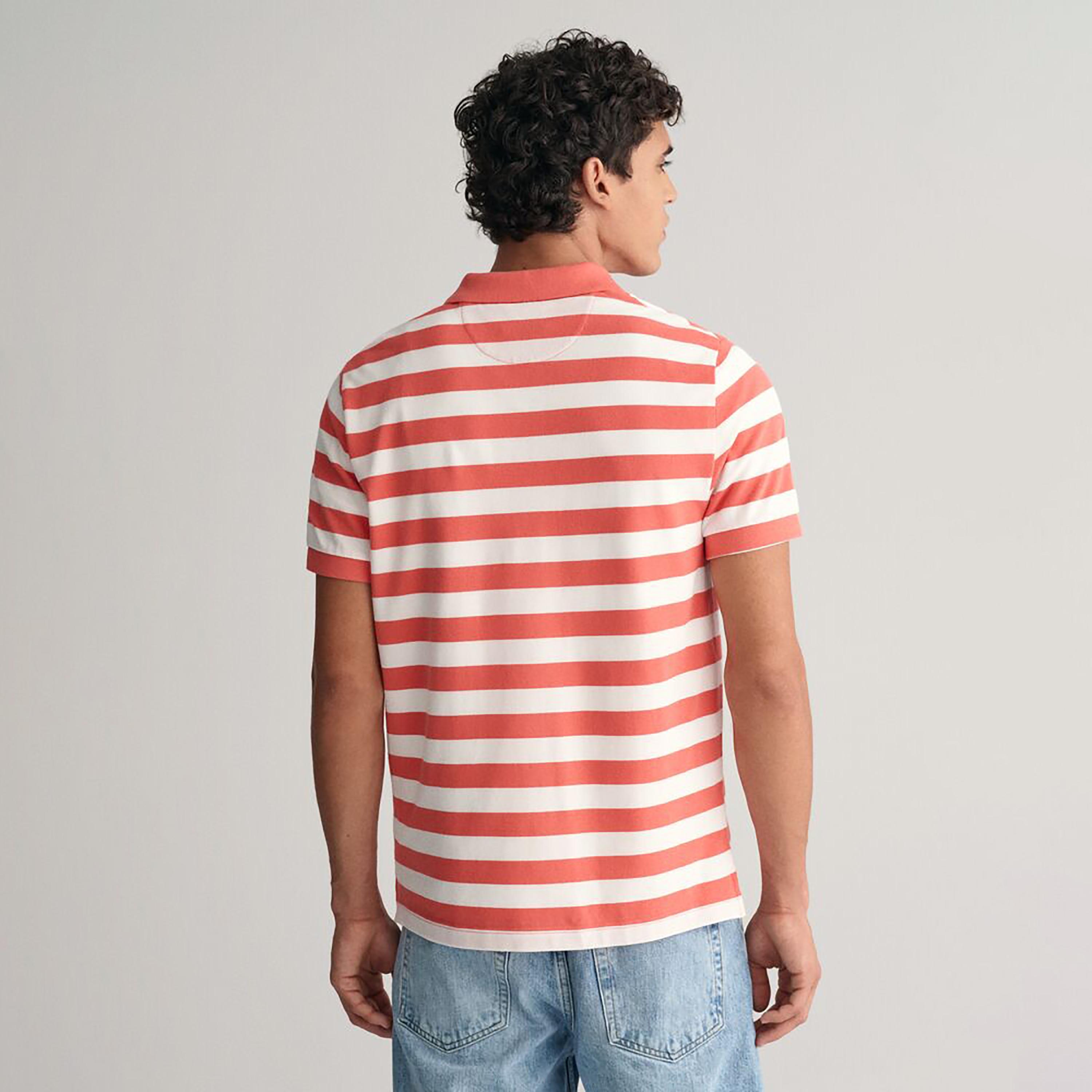 تي شيرت بولو بأكمام قصيرة وياقة مخططة واسعة من غانت-men-clothing-tshirtsandpolos-polos-image-16