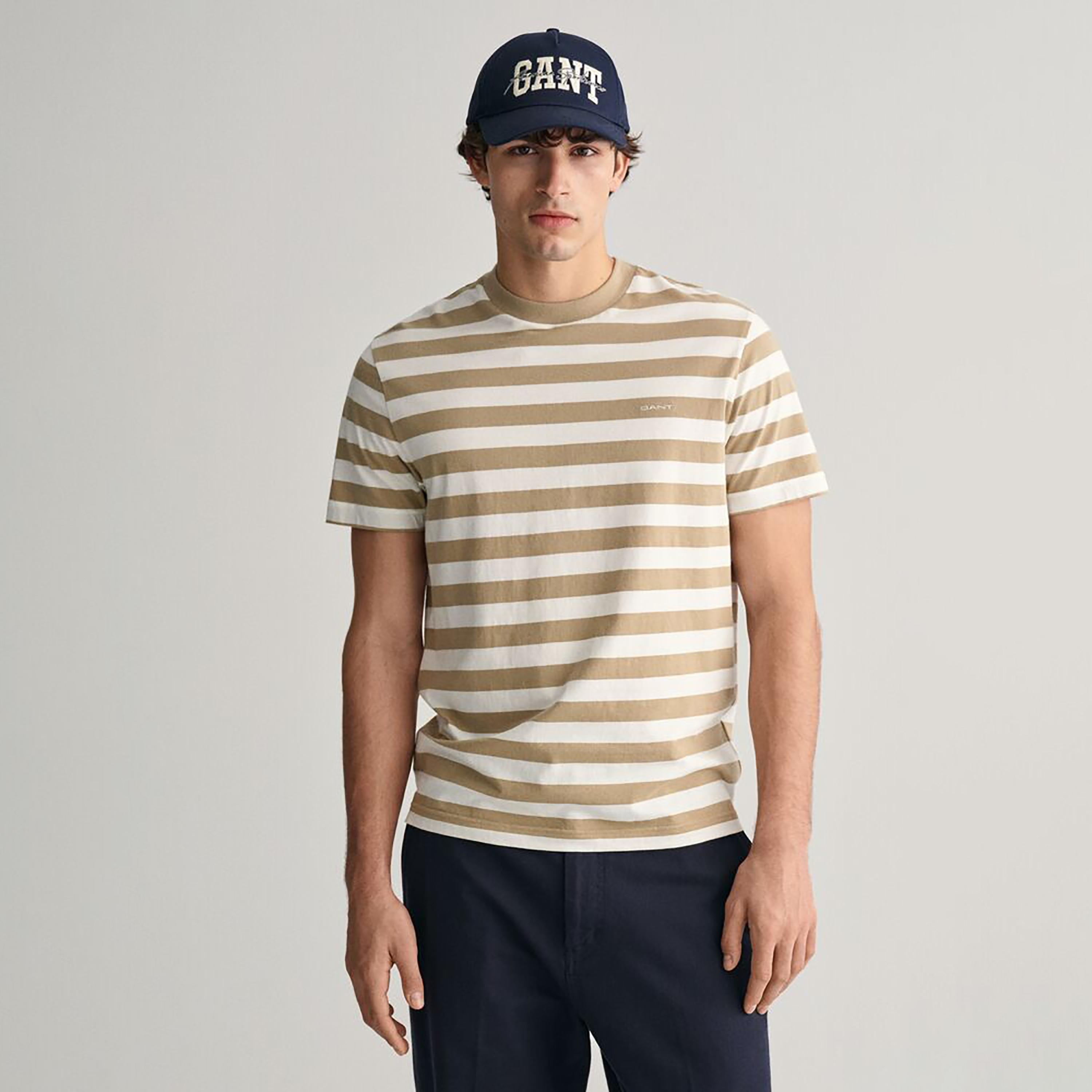 Gant Striped Crew Neck Short Sleeves T-Shirt-men-clothing-tshirtsandpolos-tshirts-image-1
