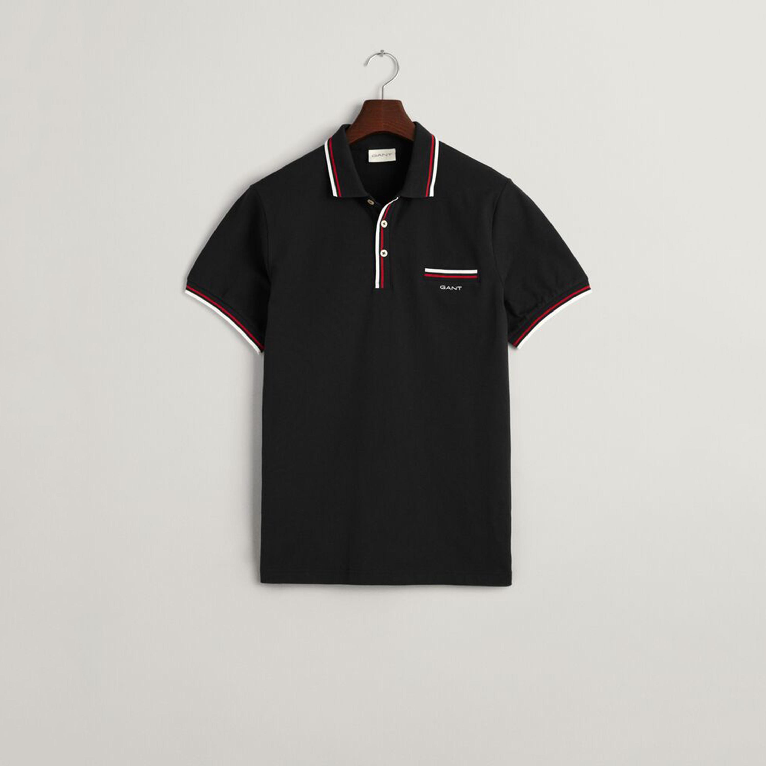 تيشيرت بولو رجالي بياقة سادة وأكمام قصيرة من جانت.-men-clothing-tshirtsandpolos-polos-image-17