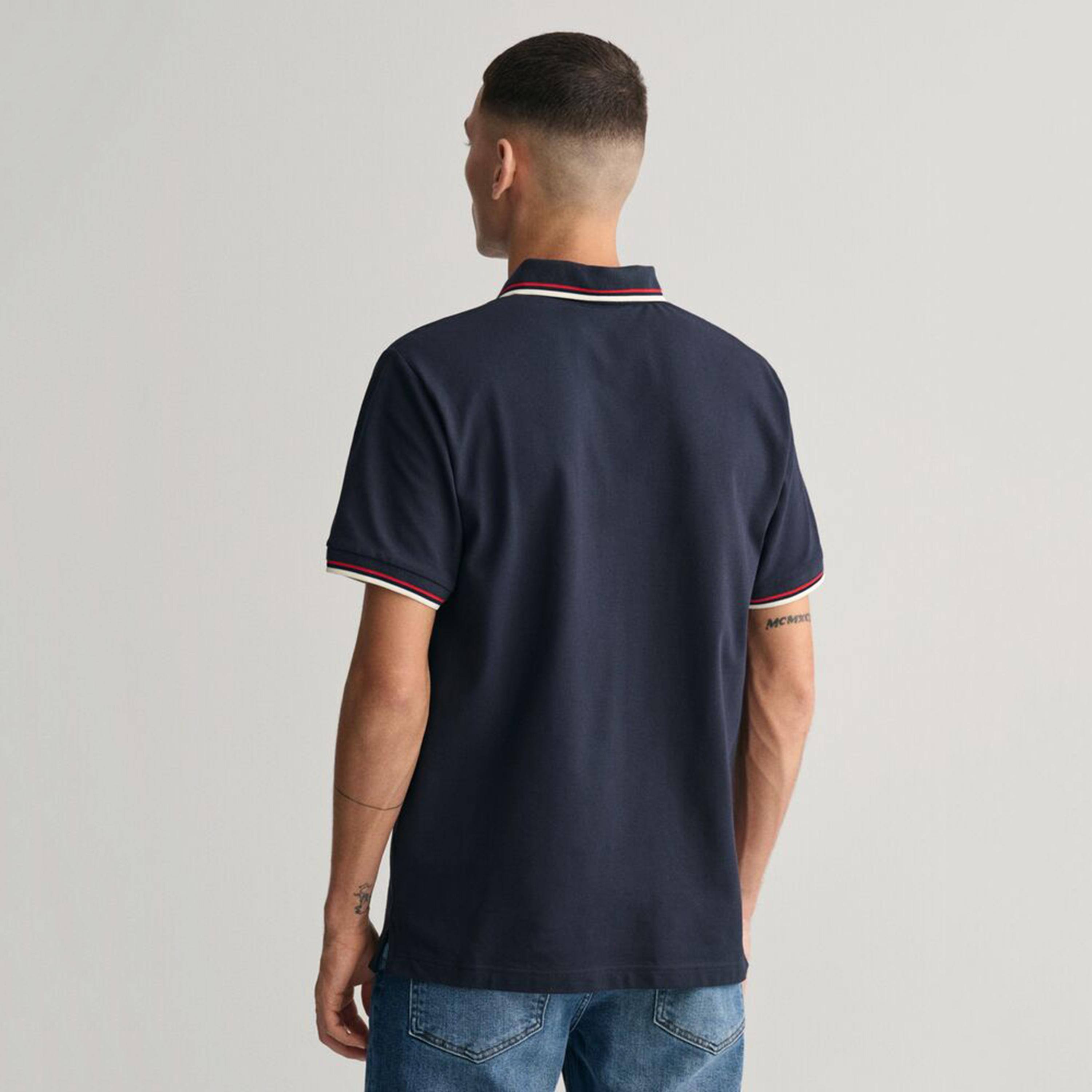 تيشيرت بولو رجالي بياقة سادة وأكمام قصيرة من جانت.-men-clothing-tshirtsandpolos-polos-image-14