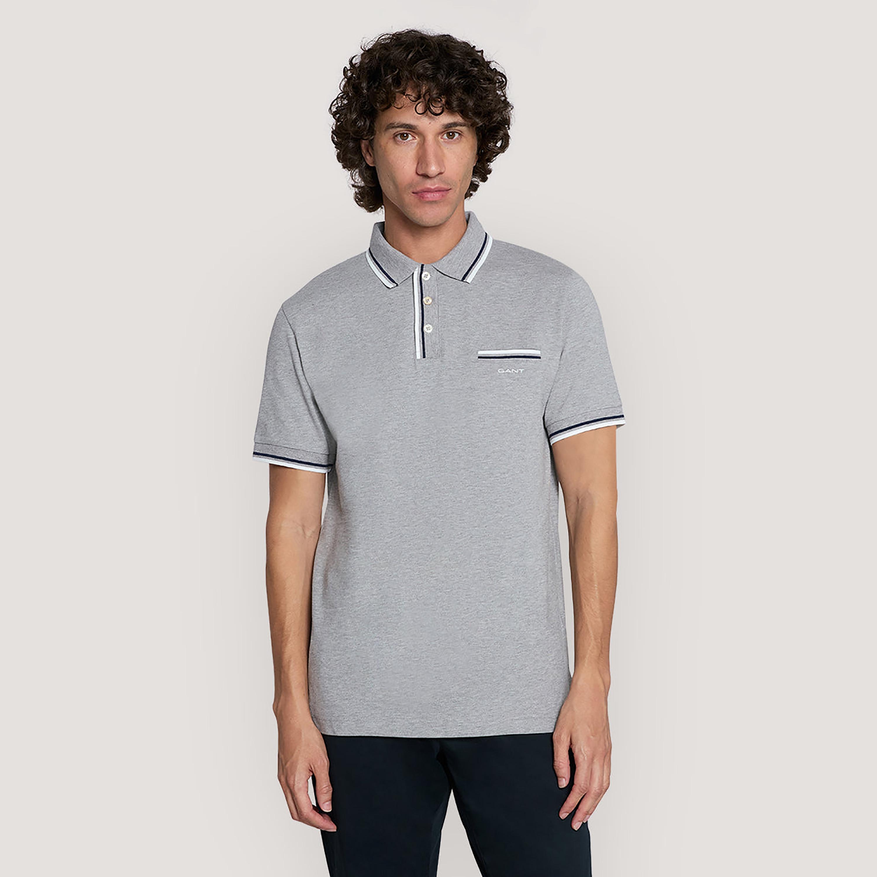Gant Plain Collared Short Sleeves Men's Polo T-Shirt-men-clothing-tshirtsandpolos-polos-image-1