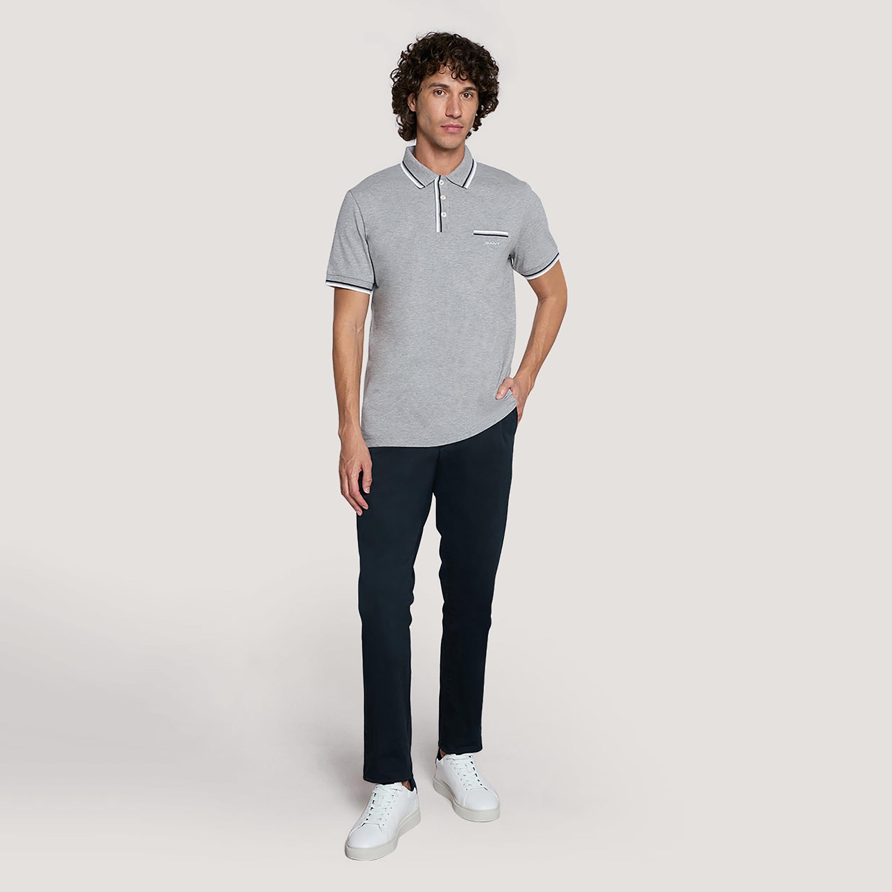 Gant Plain Collared Short Sleeves Men's Polo T-Shirt-men-clothing-tshirtsandpolos-polos-image-2