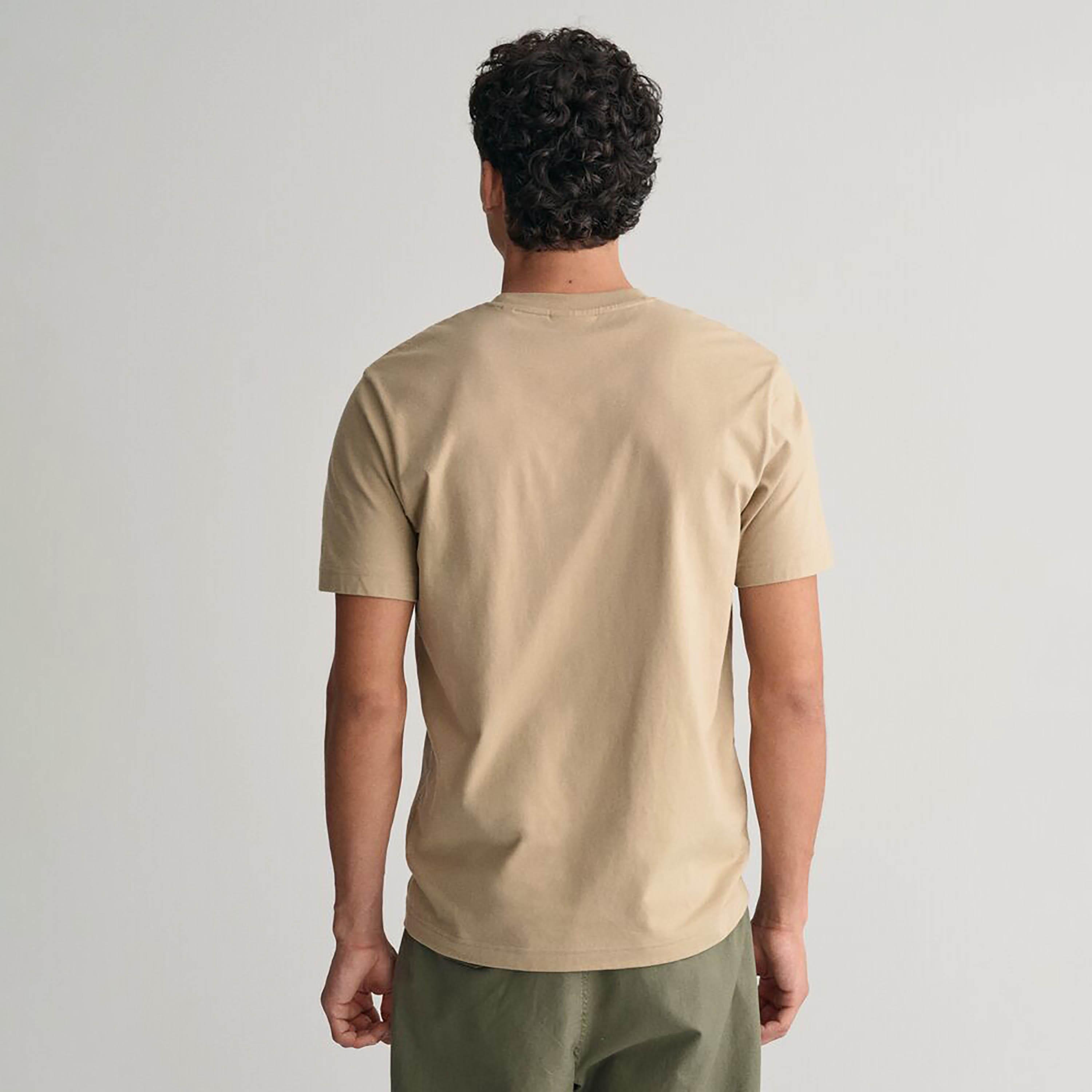 Gant Logo Print Round Neck Short Sleeves Men's T-Shirt-men-clothing-tshirtsandpolos-tshirts-image-19
