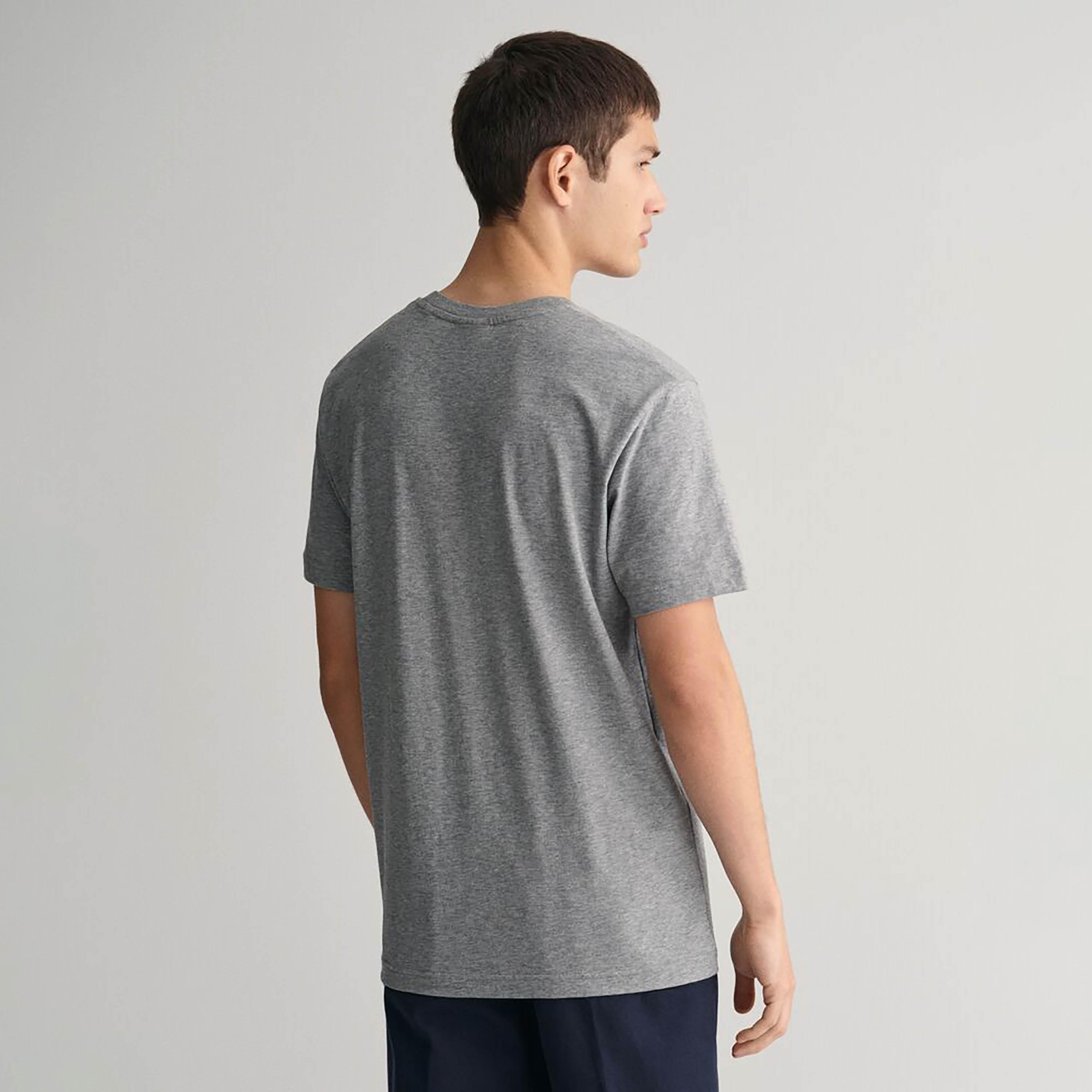 Gant Logo Print Round Neck Short Sleeves Men's T-Shirt-men-clothing-tshirtsandpolos-tshirts-image-9