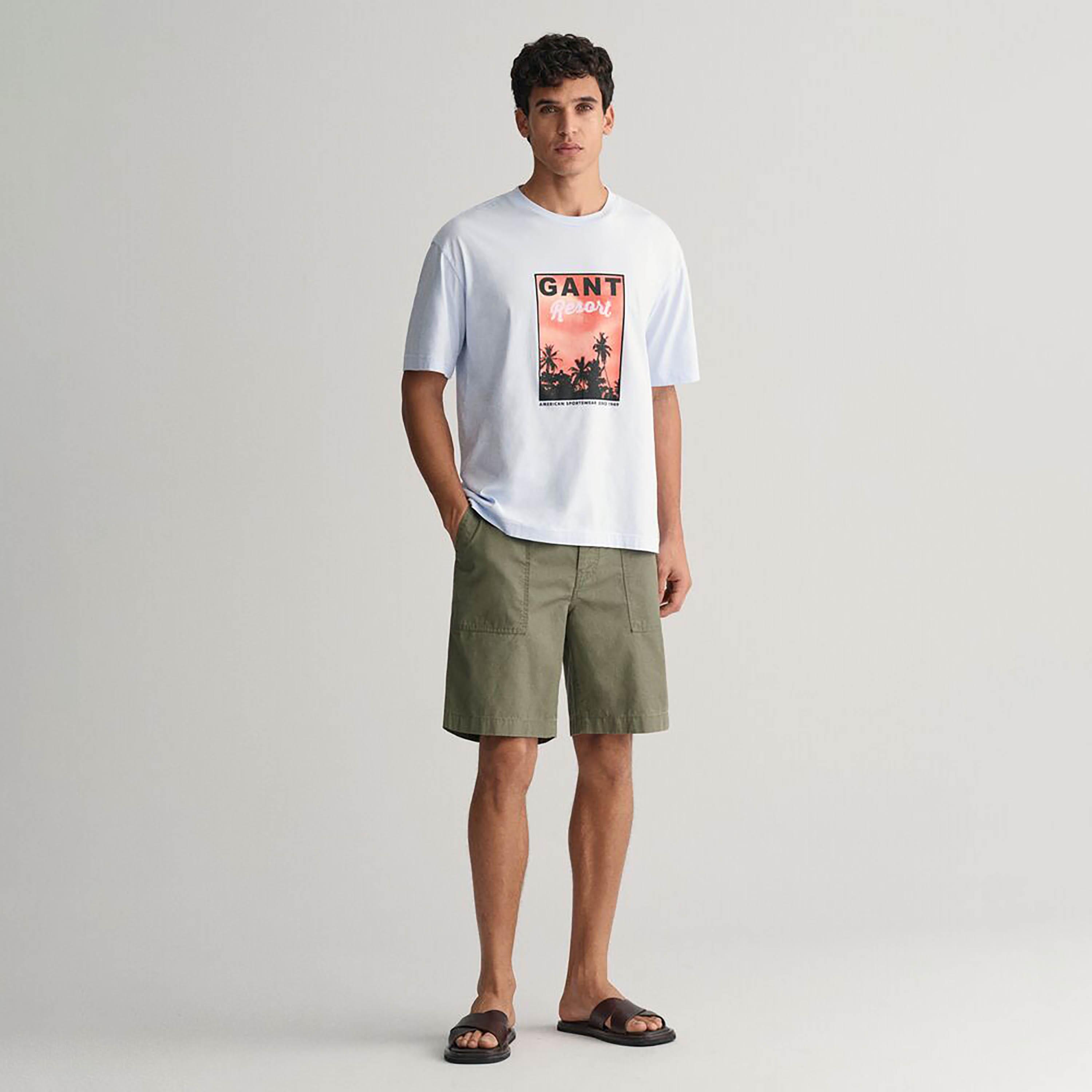 Gant Graphic Print Round Neck Short Sleeves Men's T-Shirt-men-clothing-tshirtsandpolos-tshirts-image-2