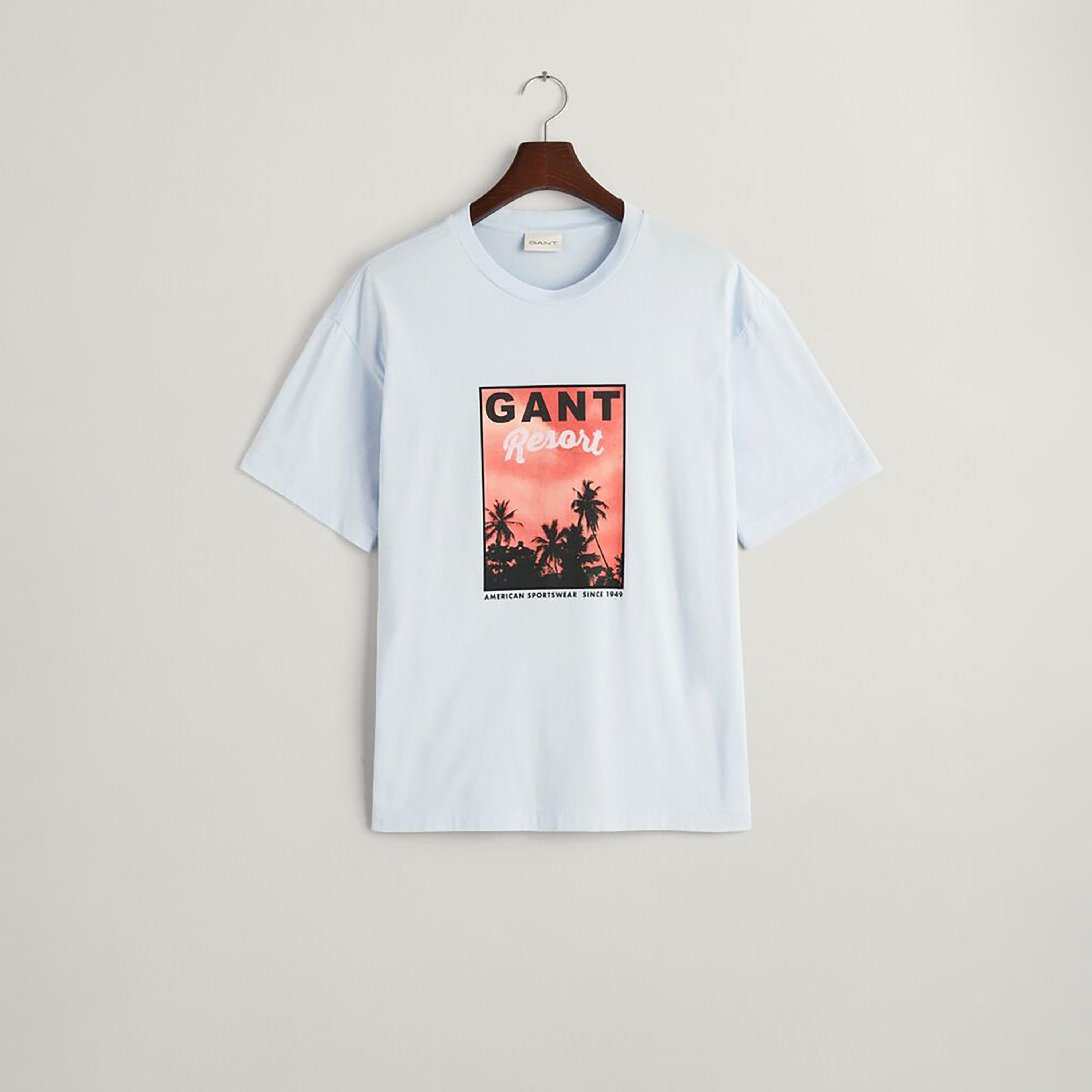 Gant Graphic Print Round Neck Short Sleeves Men's T-Shirt-men-clothing-tshirtsandpolos-tshirts-image-5