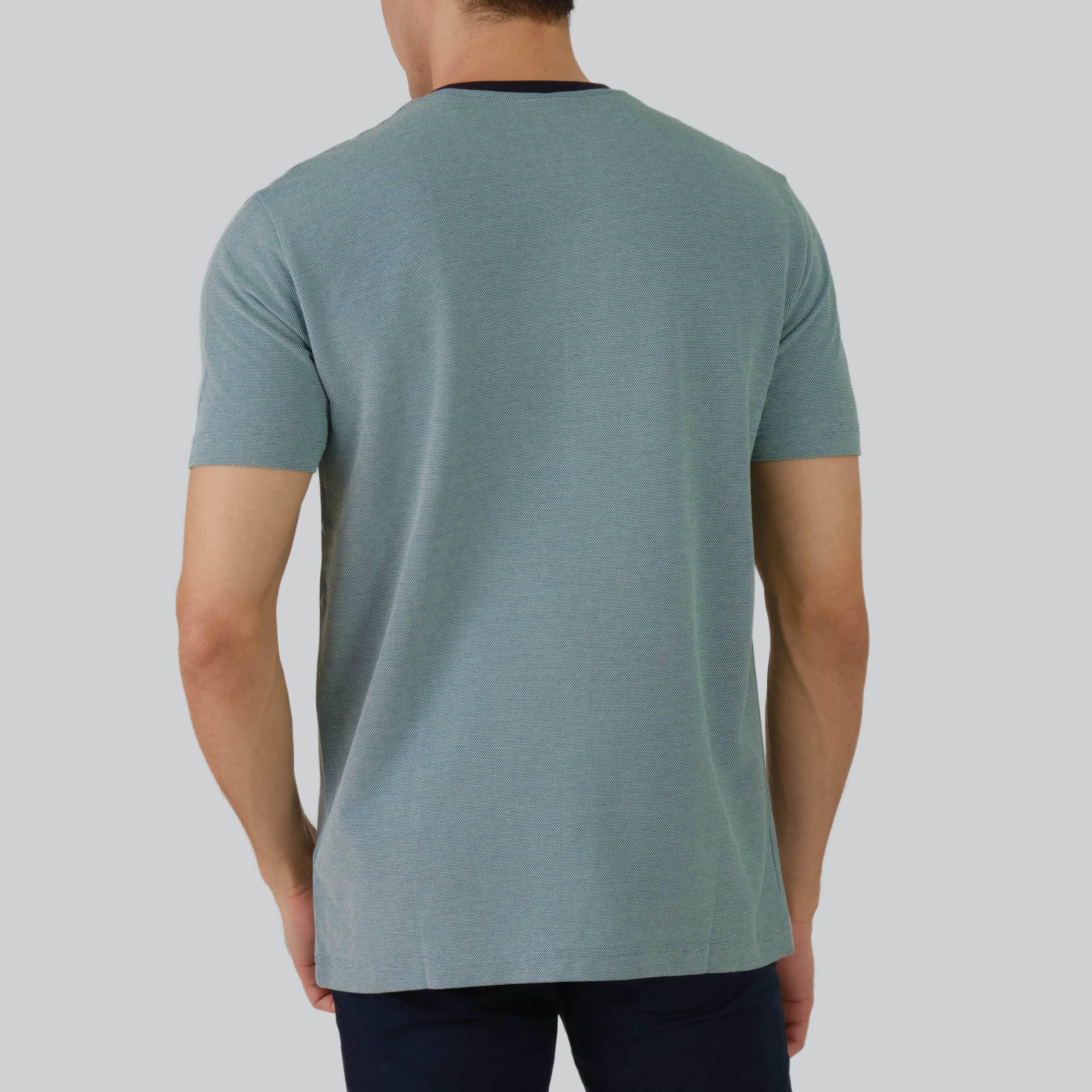 Gant Textured Round Neck Short Sleeves Men's T-Shirt-men-clothing-tshirtsandpolos-tshirts-image-7