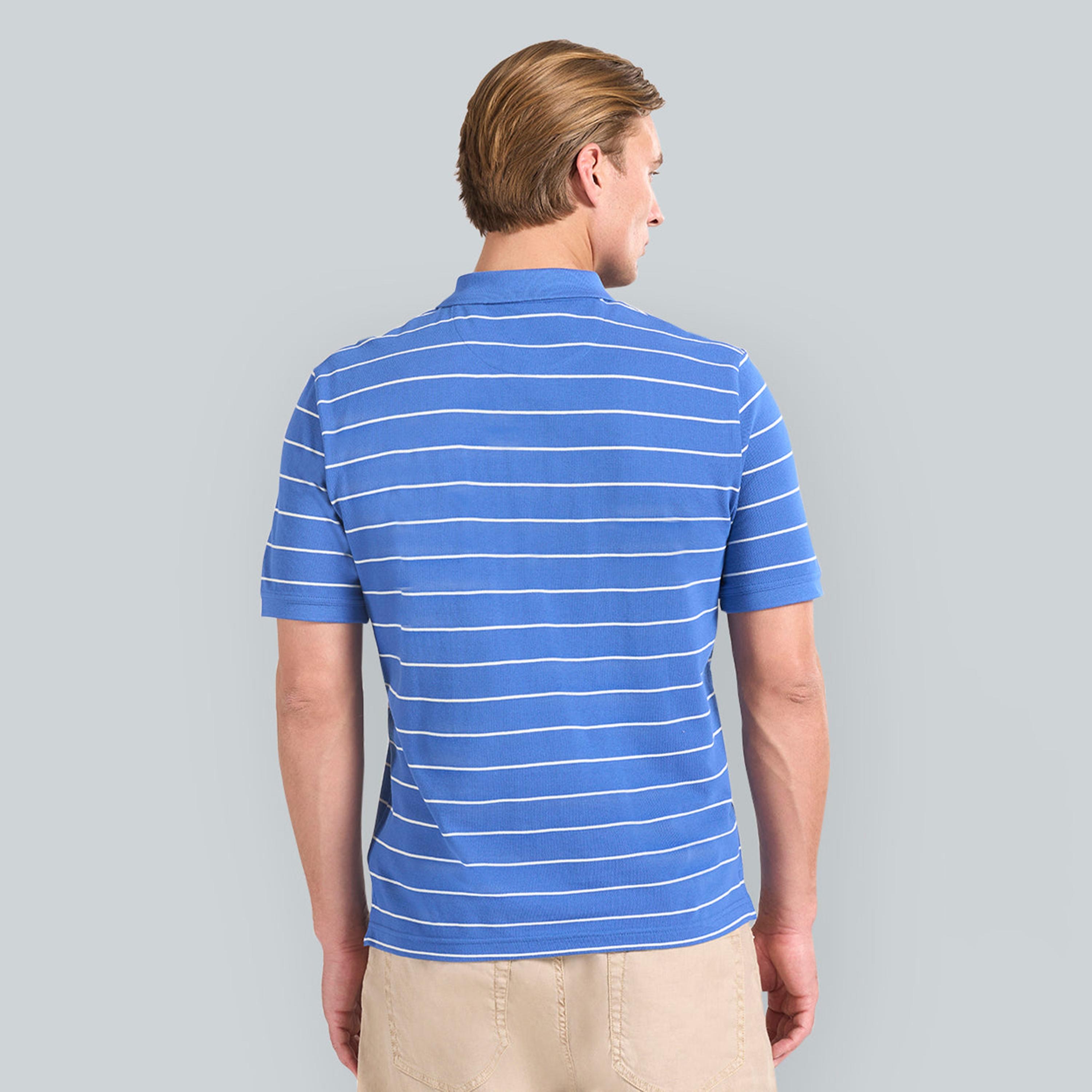 تيشيرت بولو رجالي بياقة مخططة وأكمام قصيرة من جانت.-men-clothing-tshirtsandpolos-polos-image-12
