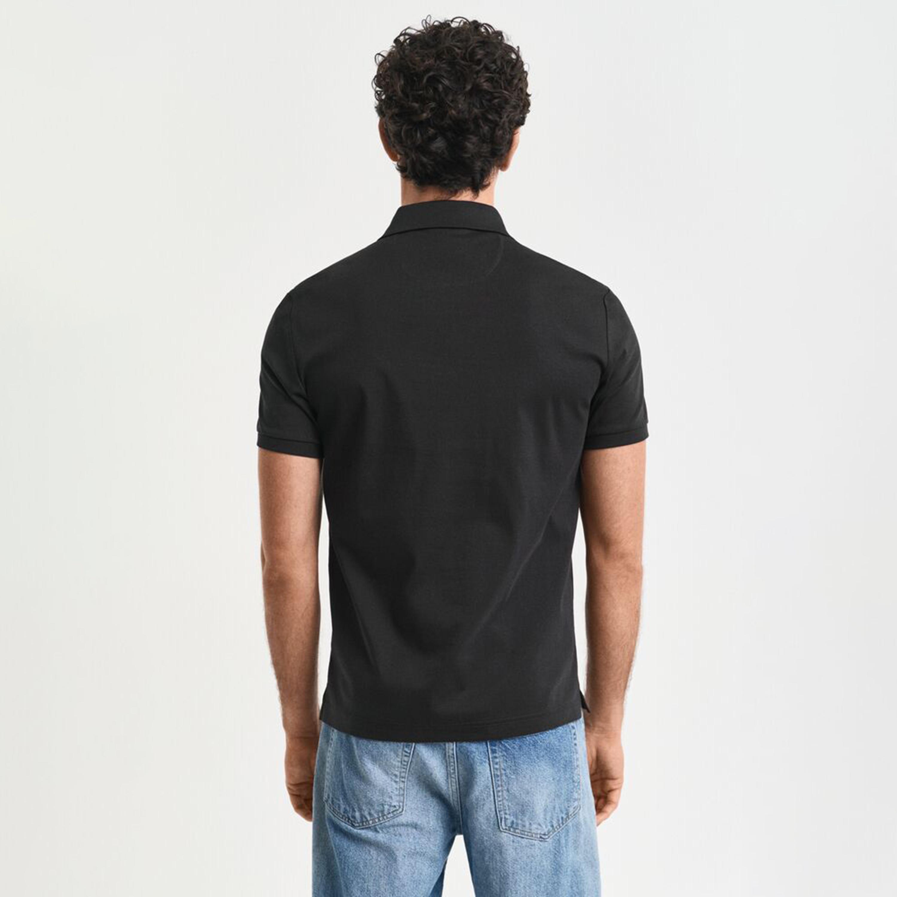 تي شيرت بولو رجالي سادة بأكمام قصيرة وياقة من جانت-men-clothing-tshirtsandpolos-polos-image-2