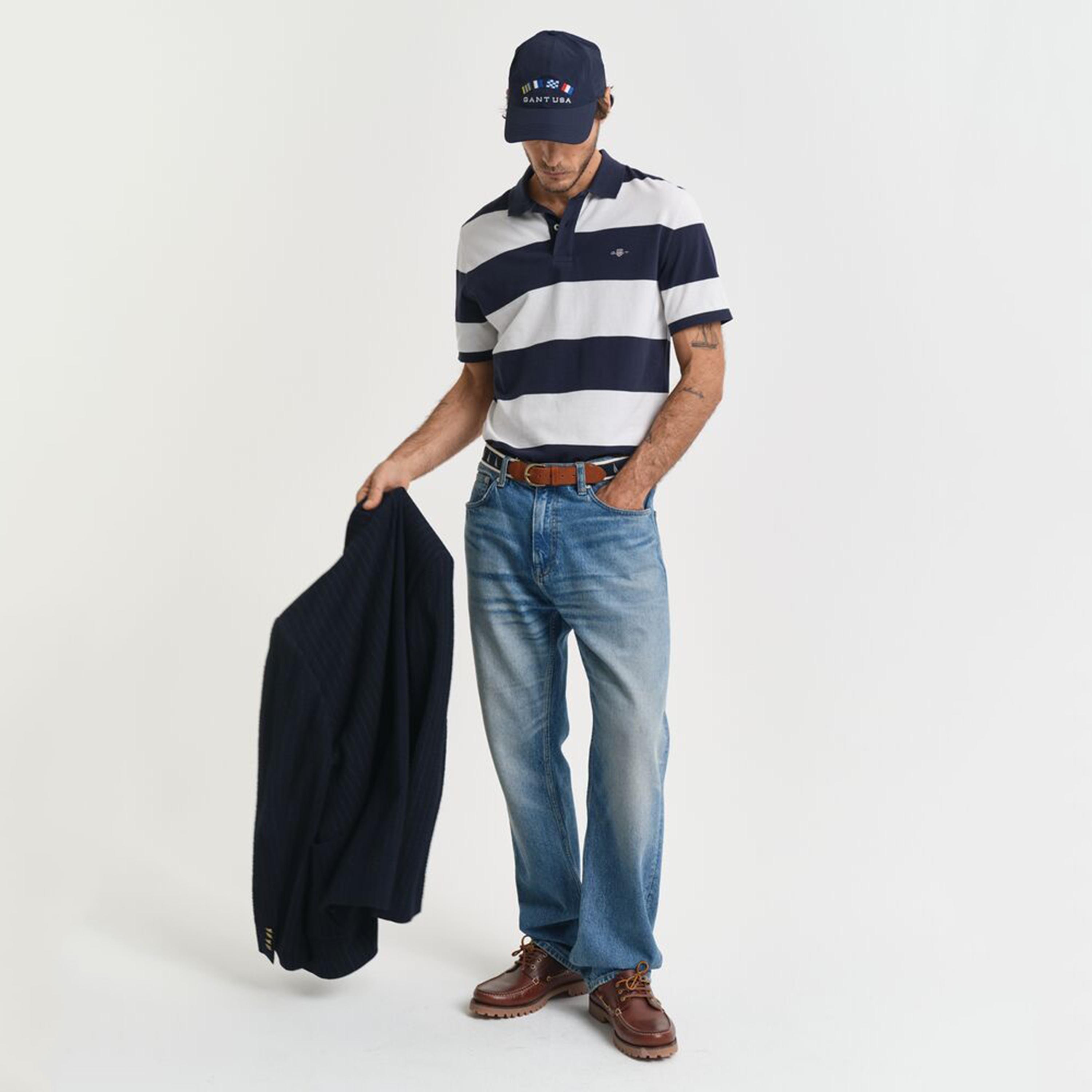 Gant Striped Collared Short Sleeves Men's Polo T-Shirt-men-clothing-tshirtsandpolos-polos-image-6