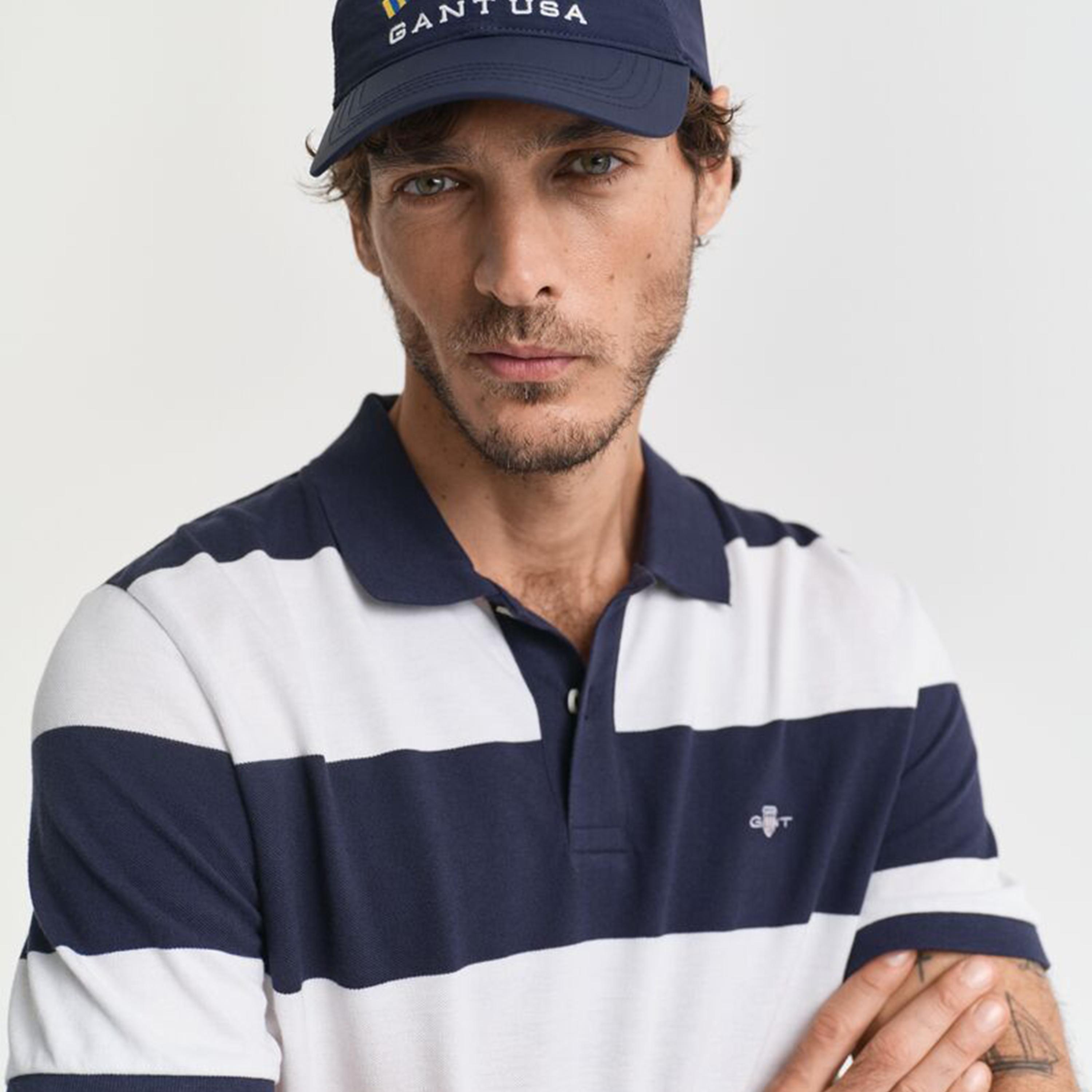 Gant Striped Collared Short Sleeves Men's Polo T-Shirt-men-clothing-tshirtsandpolos-polos-image-7