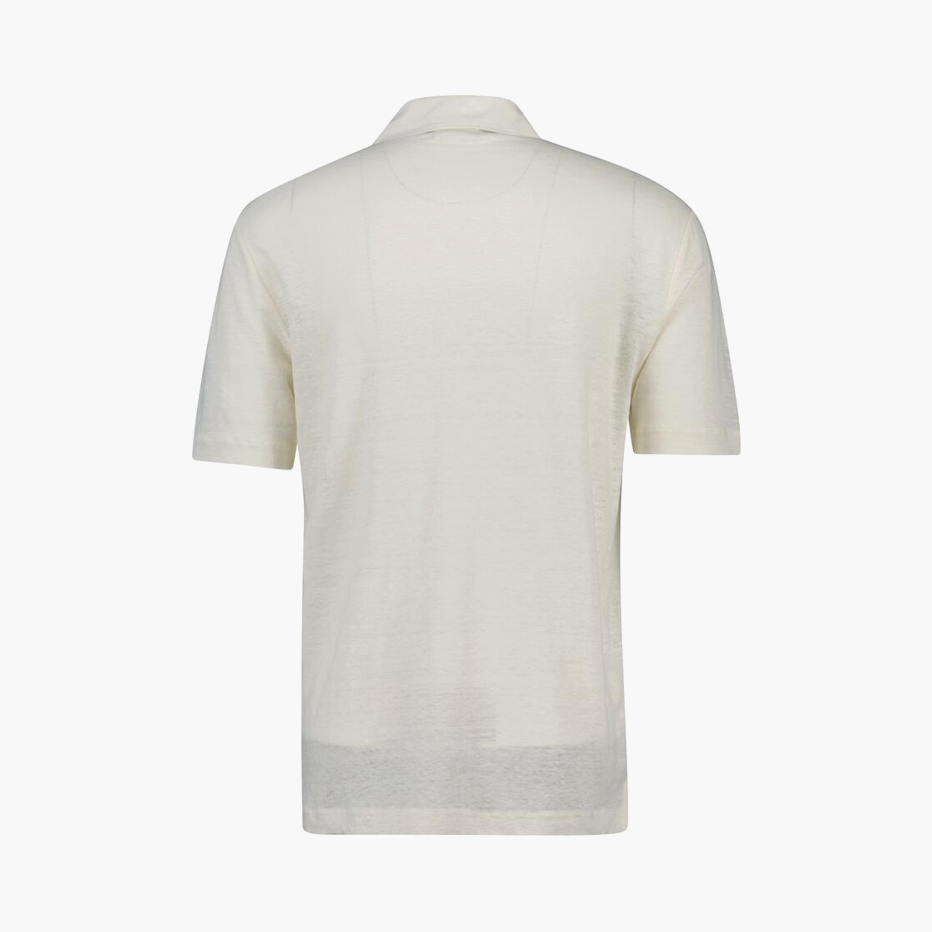 تيشيرت بولو رجالي من الكتان السادة بياقة وأكمام قصيرة من جانت-men-clothing-tshirtsandpolos-polos-image-2