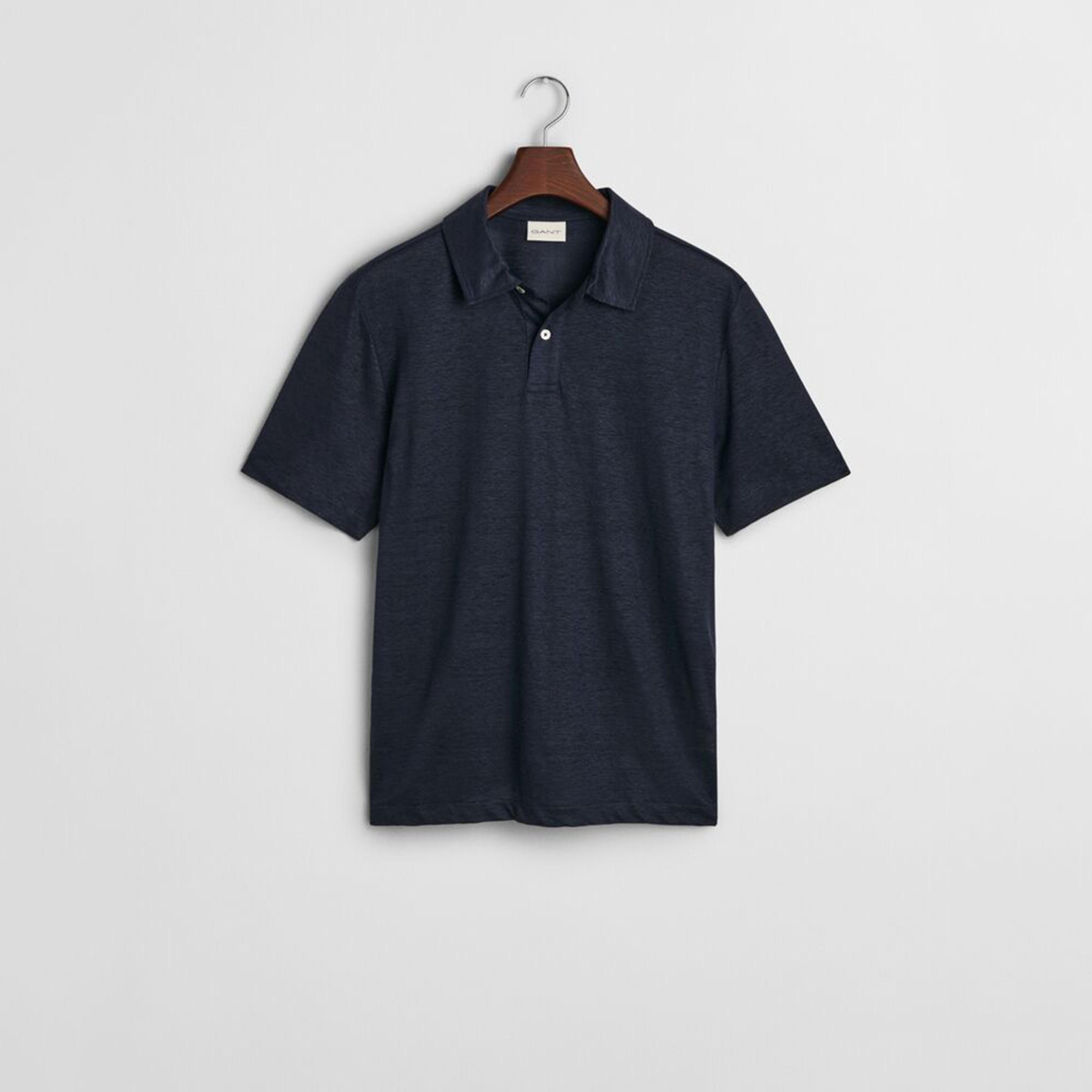 تيشيرت بولو رجالي من الكتان السادة بياقة وأكمام قصيرة من جانت-men-clothing-tshirtsandpolos-polos-image-7