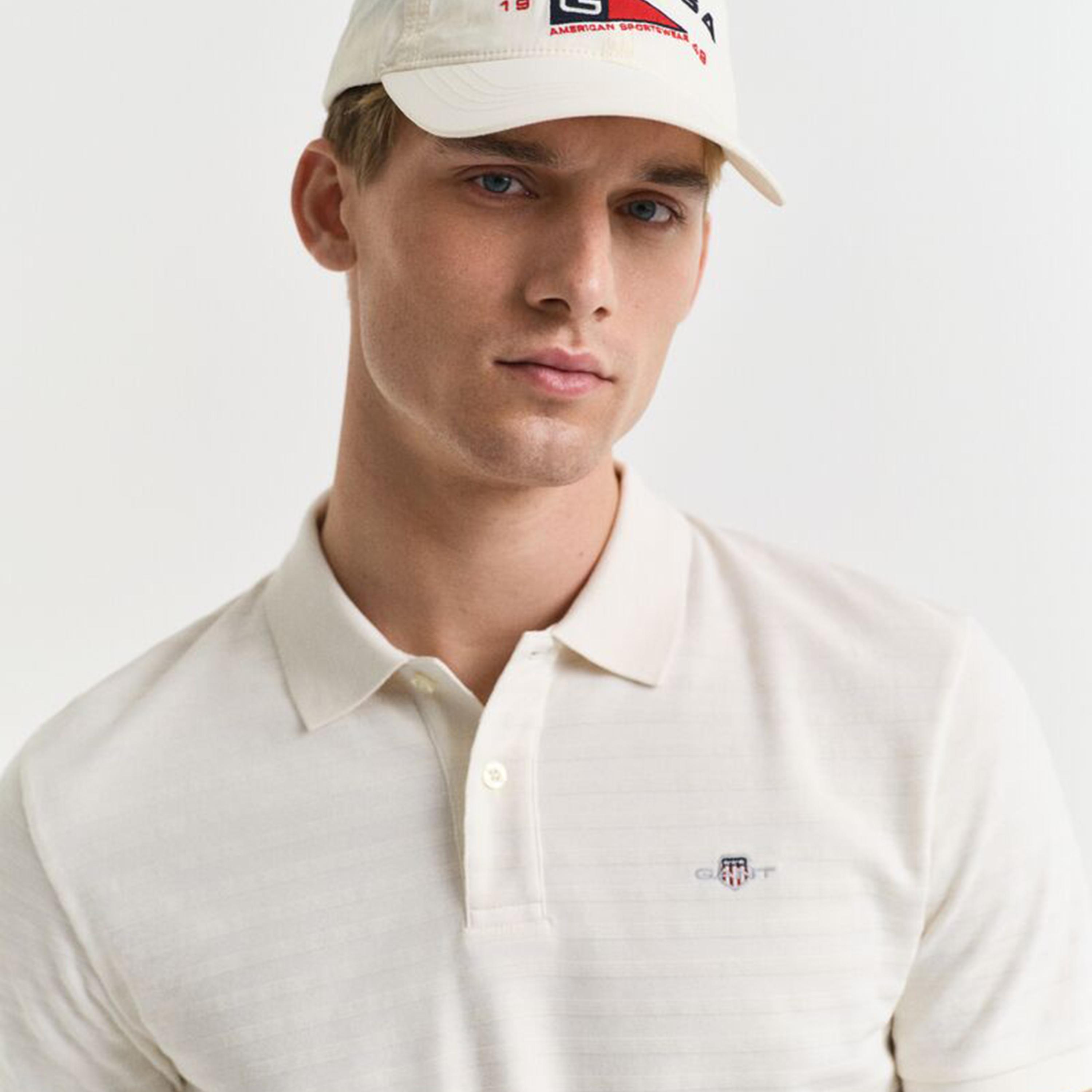 Gant Striped Collared Short Sleeves Men's Polo T-Shirt-men-clothing-tshirtsandpolos-polos-image-2