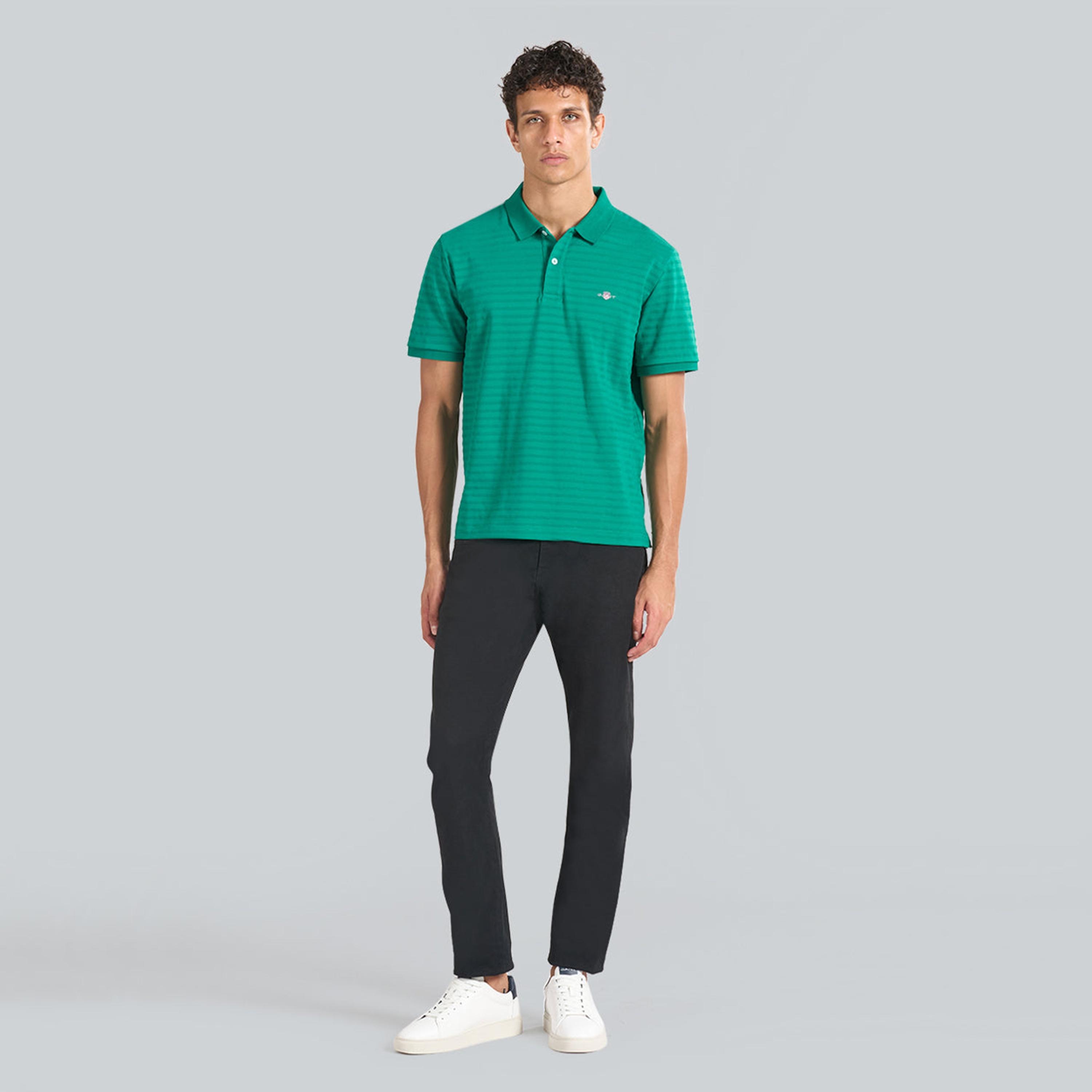 Gant Striped Collared Short Sleeves Men's Polo T-Shirt-men-clothing-tshirtsandpolos-polos-image-2