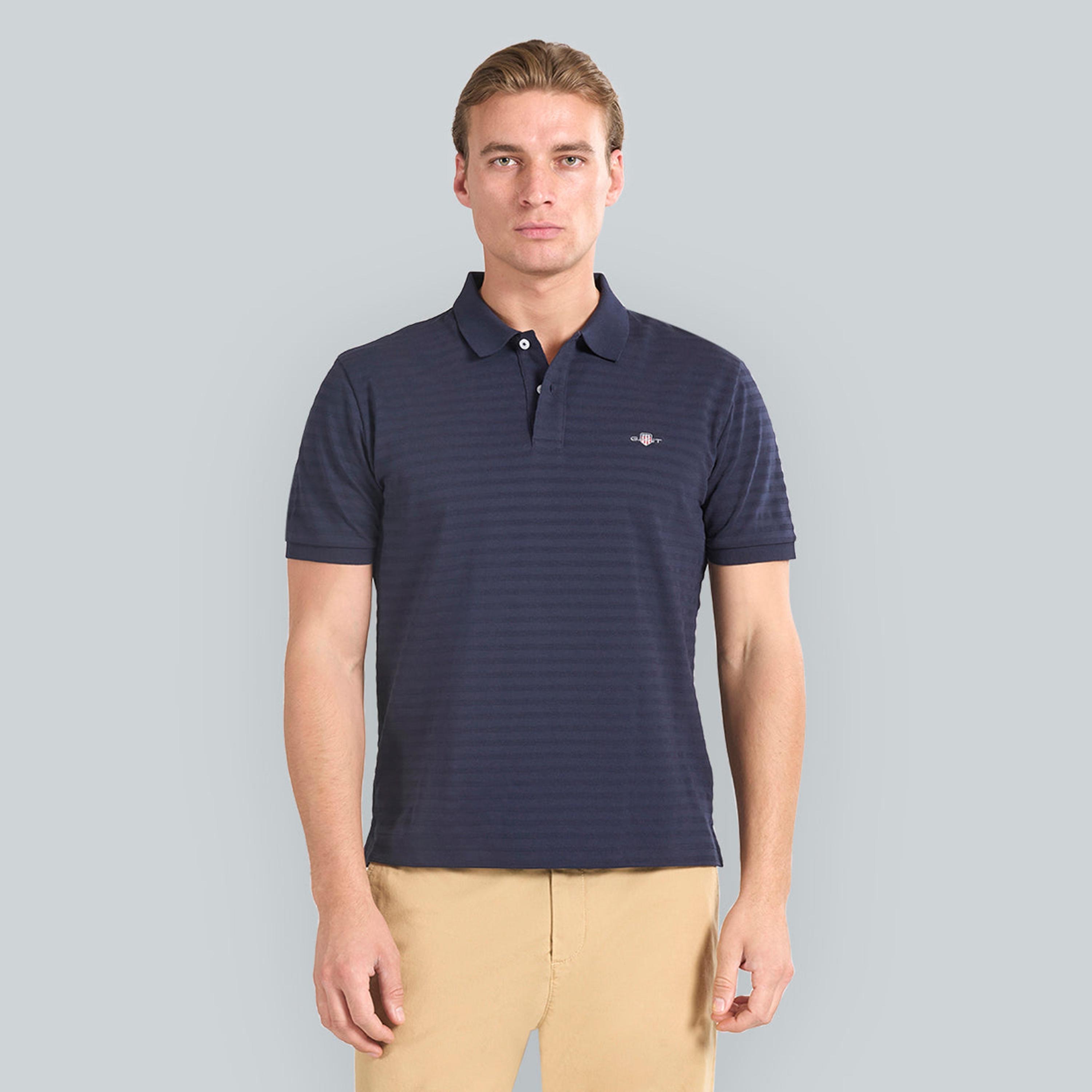 Gant Striped Collared Short Sleeves Men's Polo T-Shirt-men-clothing-tshirtsandpolos-polos-image-12