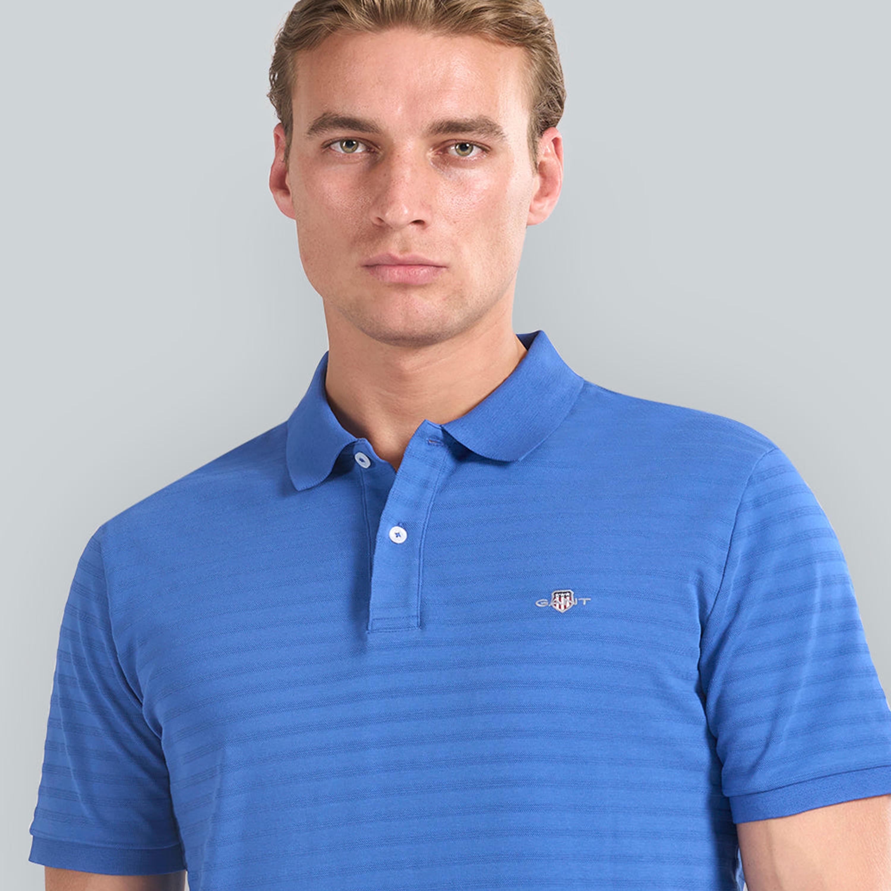 Gant Striped Collared Short Sleeves Men's Polo T-Shirt-men-clothing-tshirtsandpolos-polos-image-10