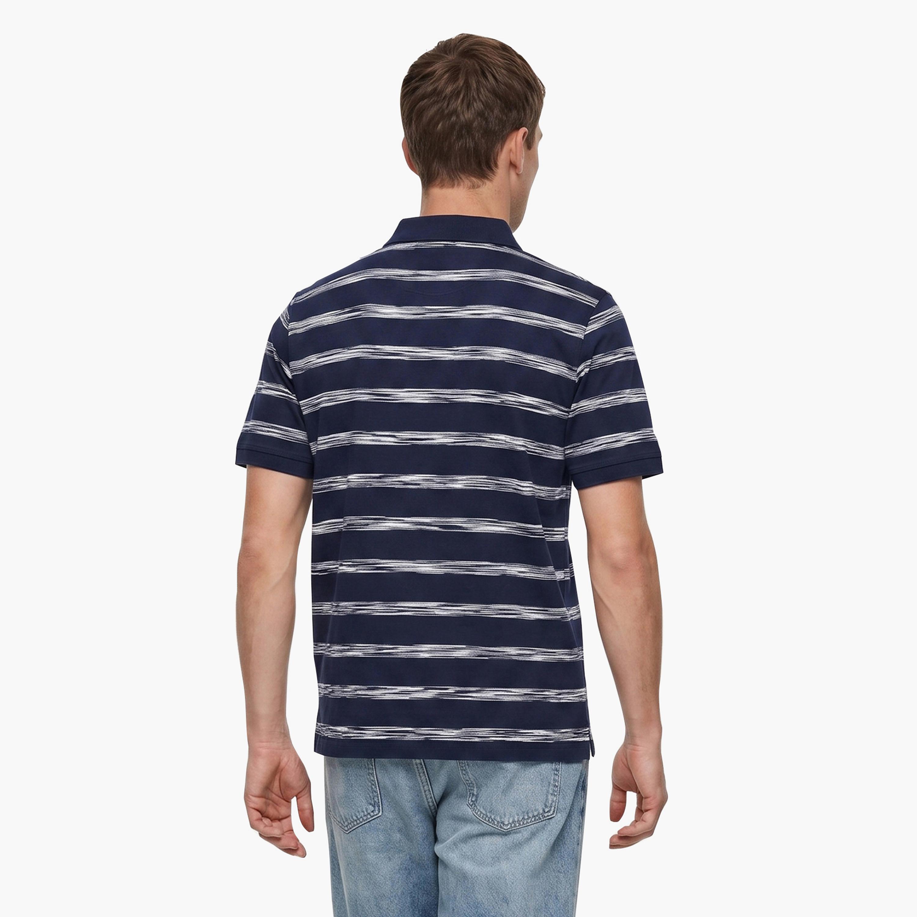Gant Striped Collared Short Sleeves Men's Polo T-Shirt-men-clothing-tshirtsandpolos-polos-image-4