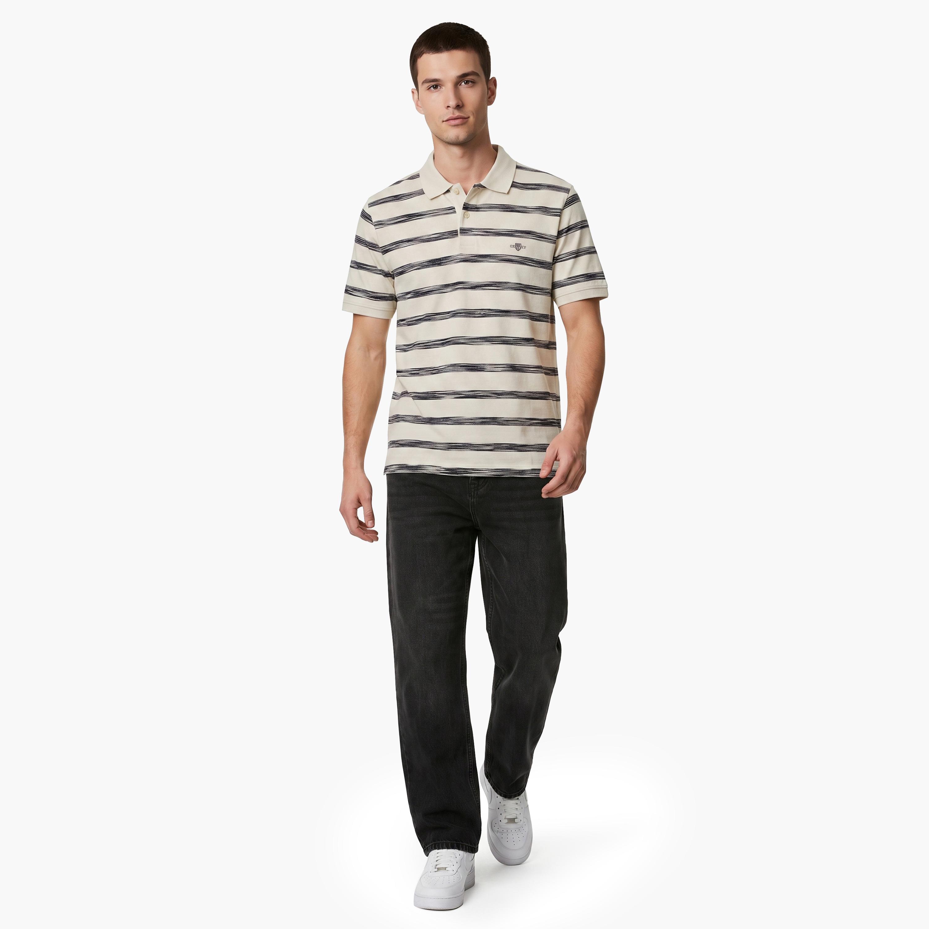 Gant Striped Collared Short Sleeves Men's Polo T-Shirt-men-clothing-tshirtsandpolos-polos-image-2
