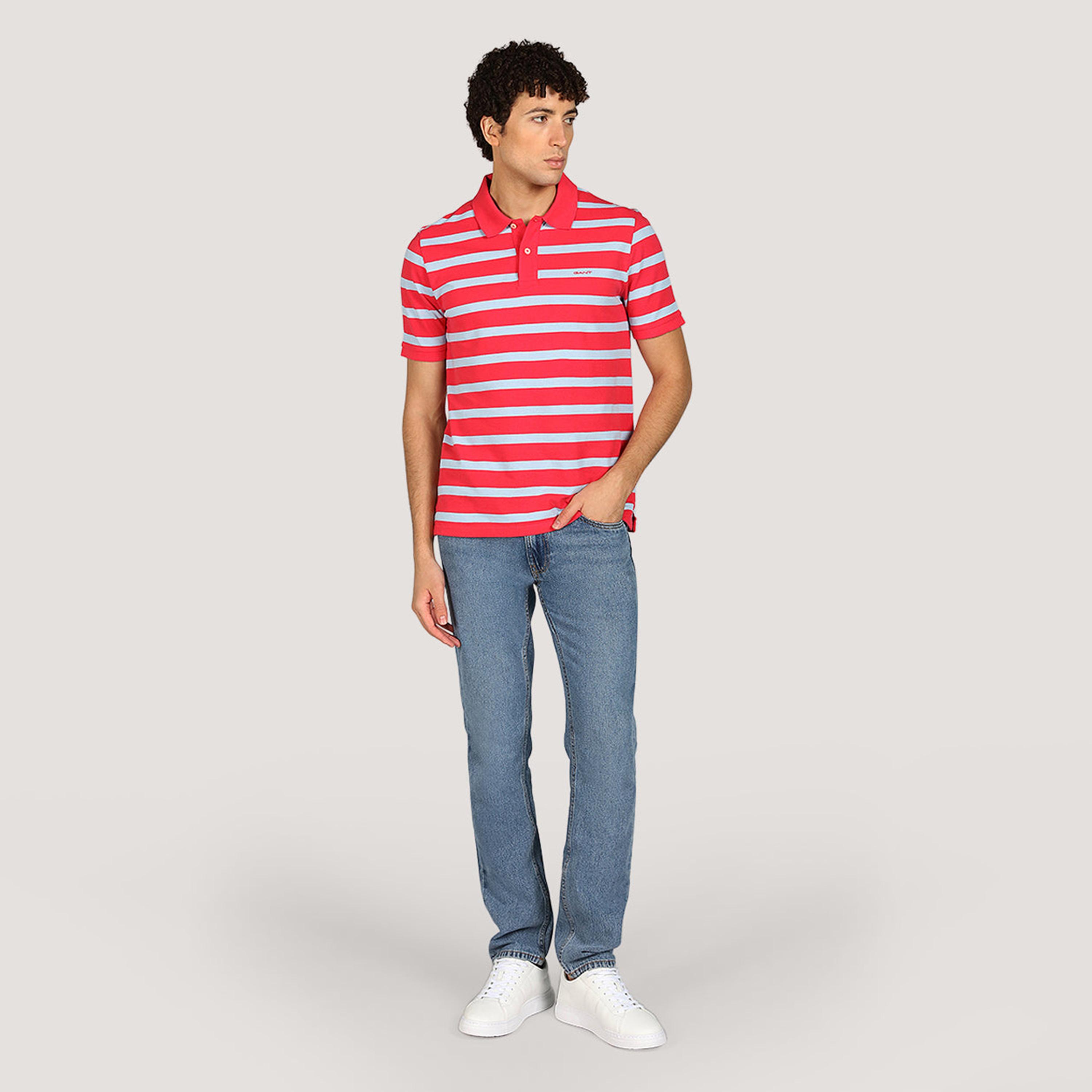 Gant Striped Collared Short Sleeves Men's Polo T-Shirt-men-clothing-tshirtsandpolos-polos-image-2