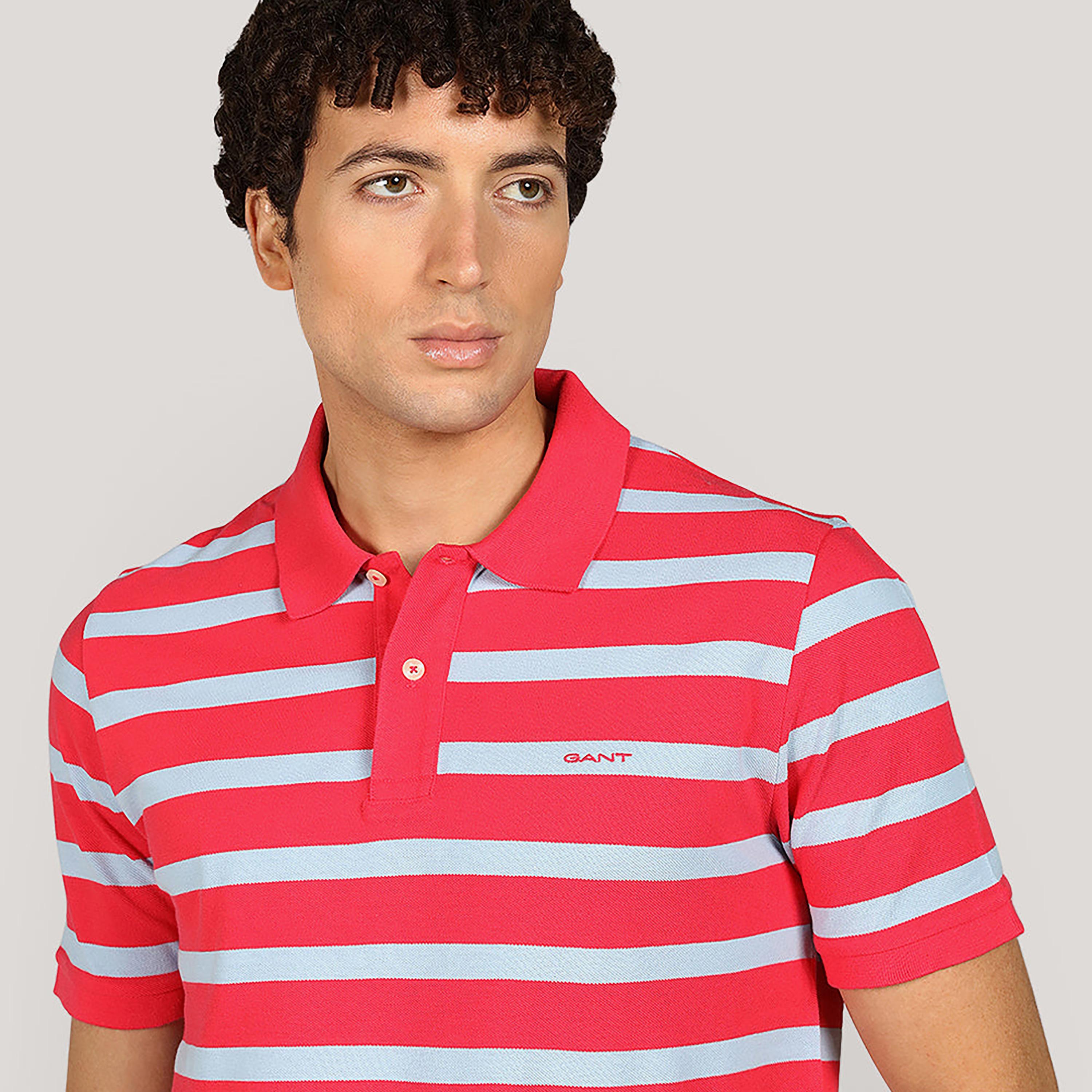 Gant Striped Collared Short Sleeves Men's Polo T-Shirt-men-clothing-tshirtsandpolos-polos-image-3