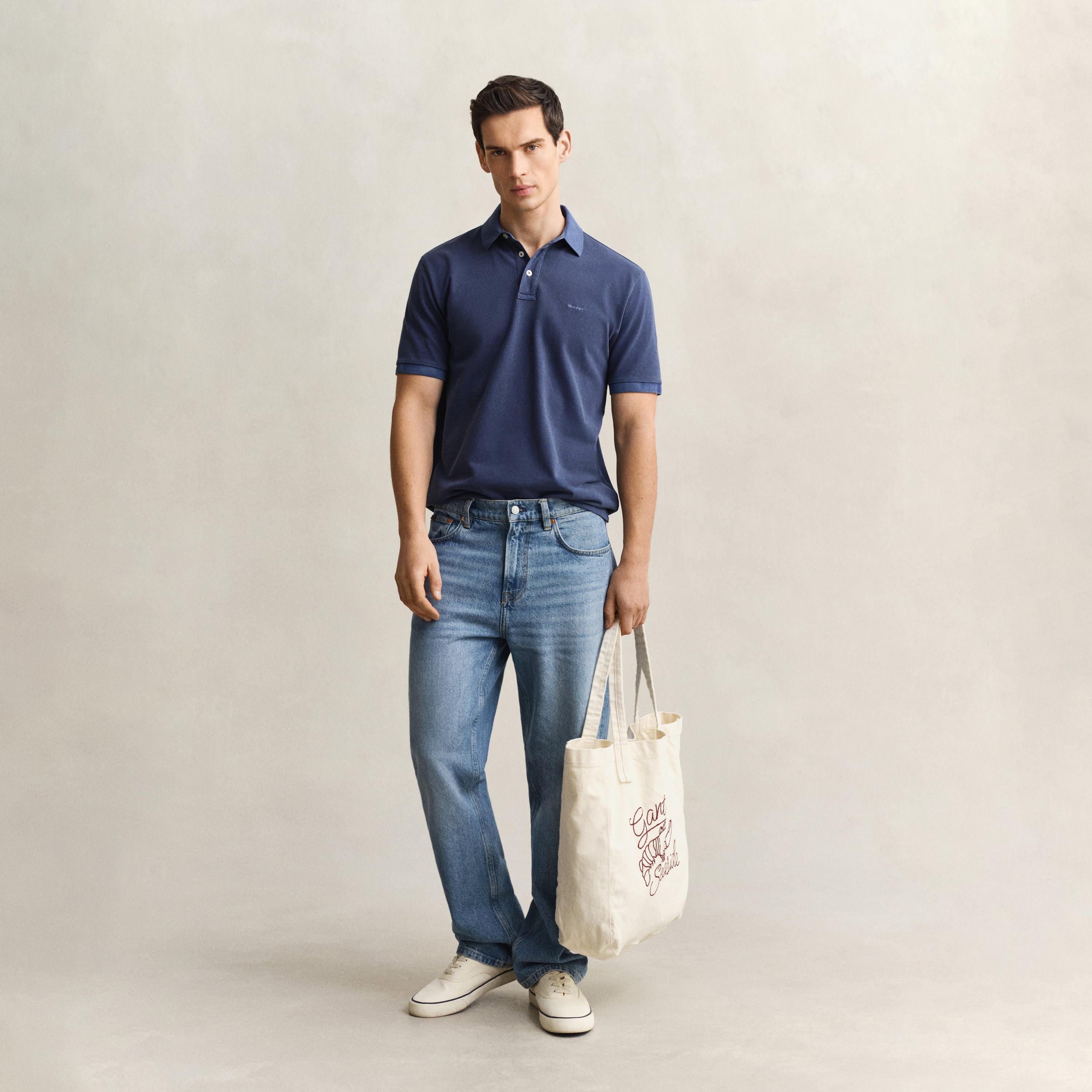 Gant Plain Collared Short Sleeves Men's Polo T-Shirt-men-clothing-tshirtsandpolos-polos-image-28