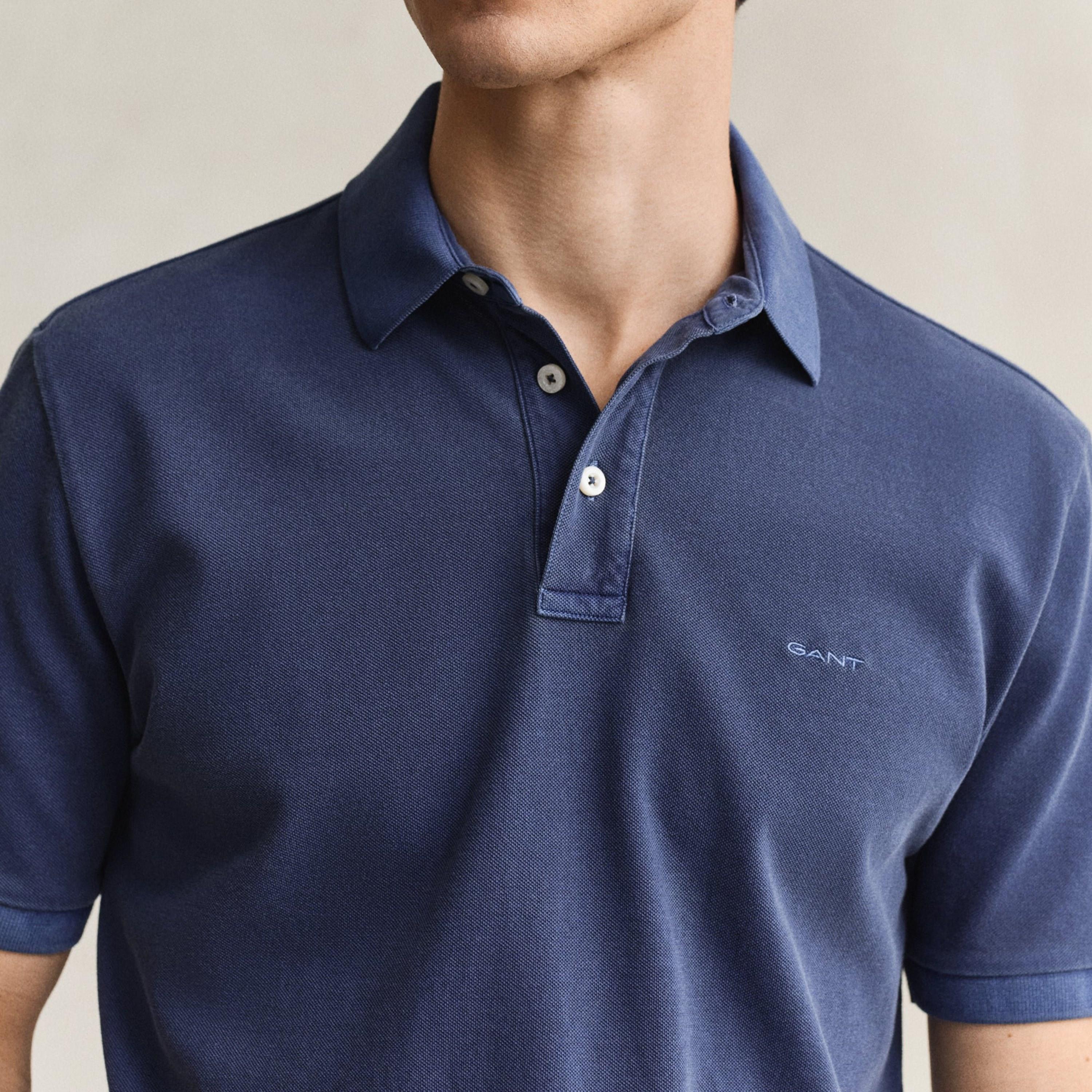 Gant Plain Collared Short Sleeves Men's Polo T-Shirt-men-clothing-tshirtsandpolos-polos-image-29