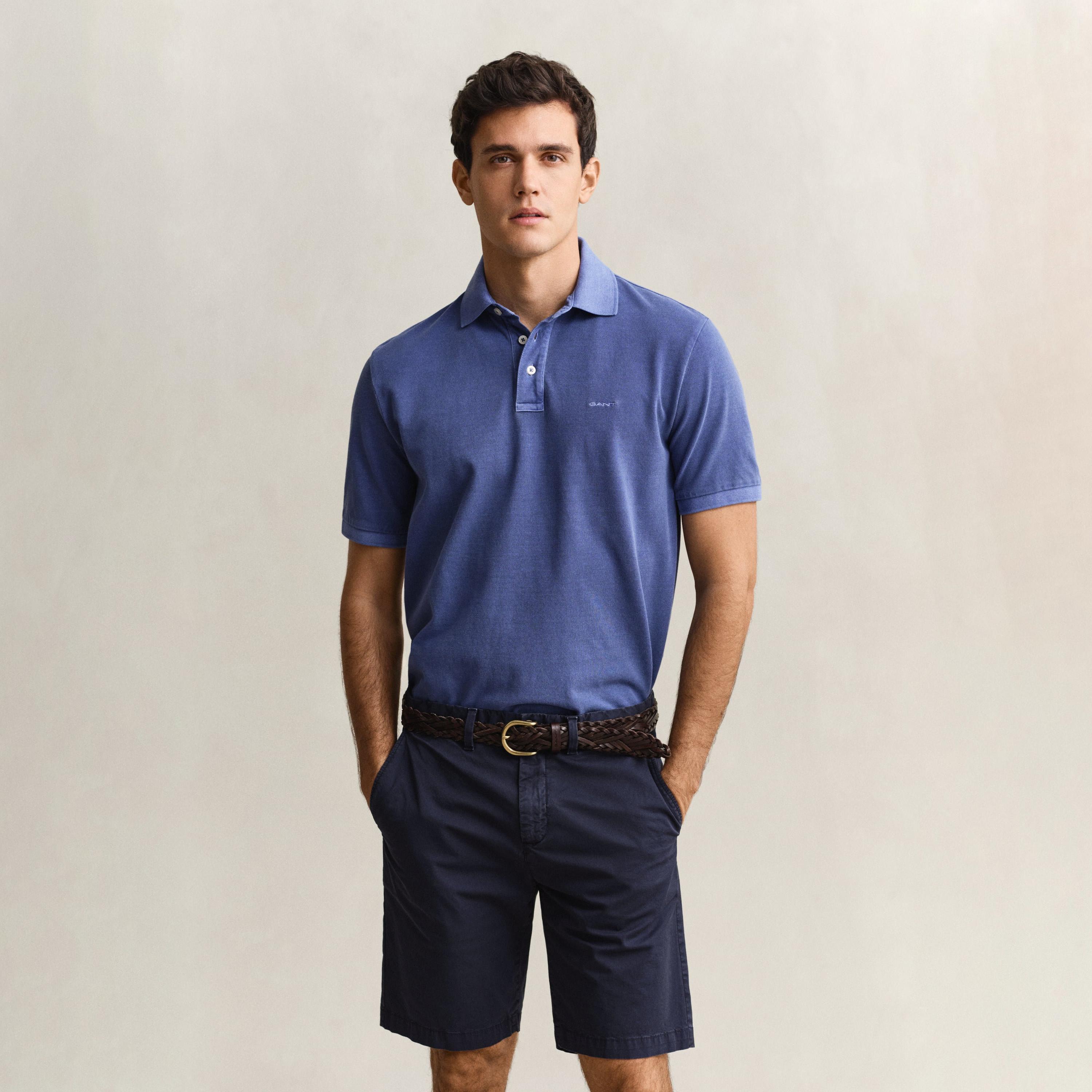 Gant Plain Collared Short Sleeves Men's Polo T-Shirt-men-clothing-tshirtsandpolos-polos-image-32