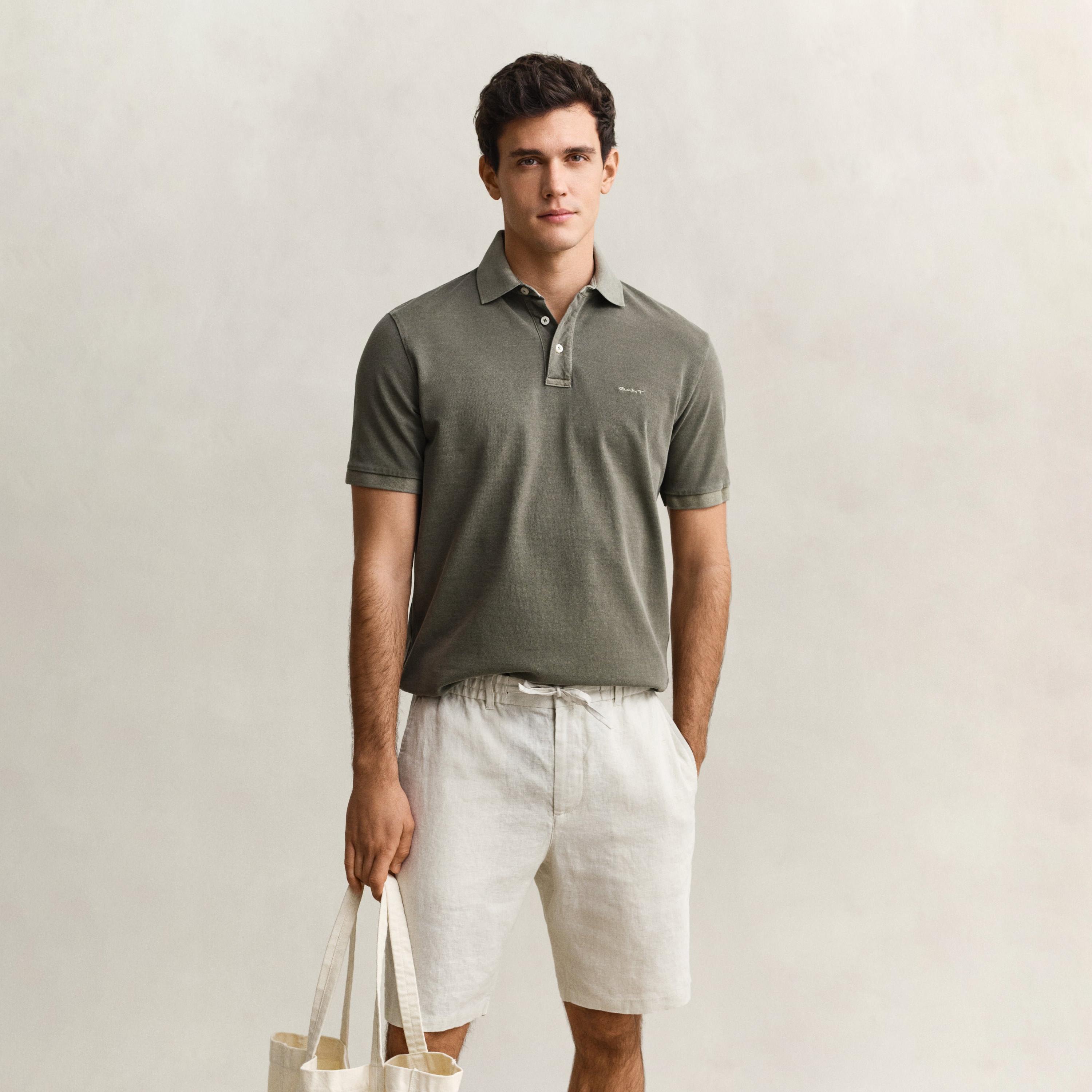 Gant Plain Collared Short Sleeves Men's Polo T-Shirt-men-clothing-tshirtsandpolos-polos-image-22