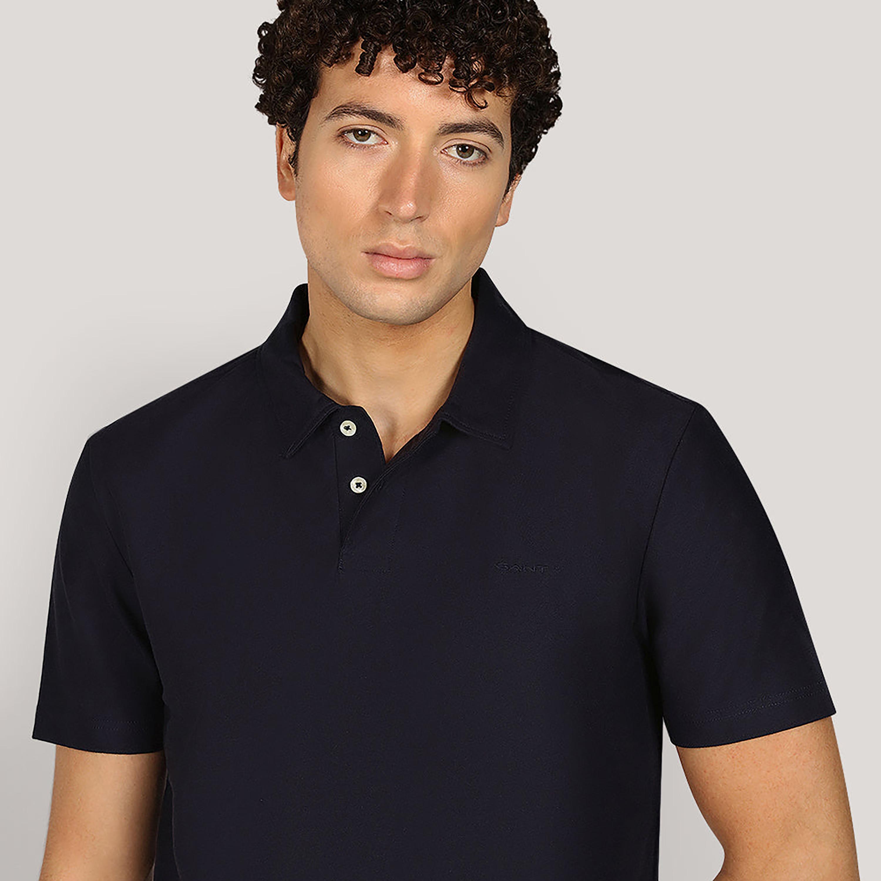 Gant Plain Collared Short Sleeves Men's Polo T-Shirt-men-clothing-tshirtsandpolos-polos-image-3
