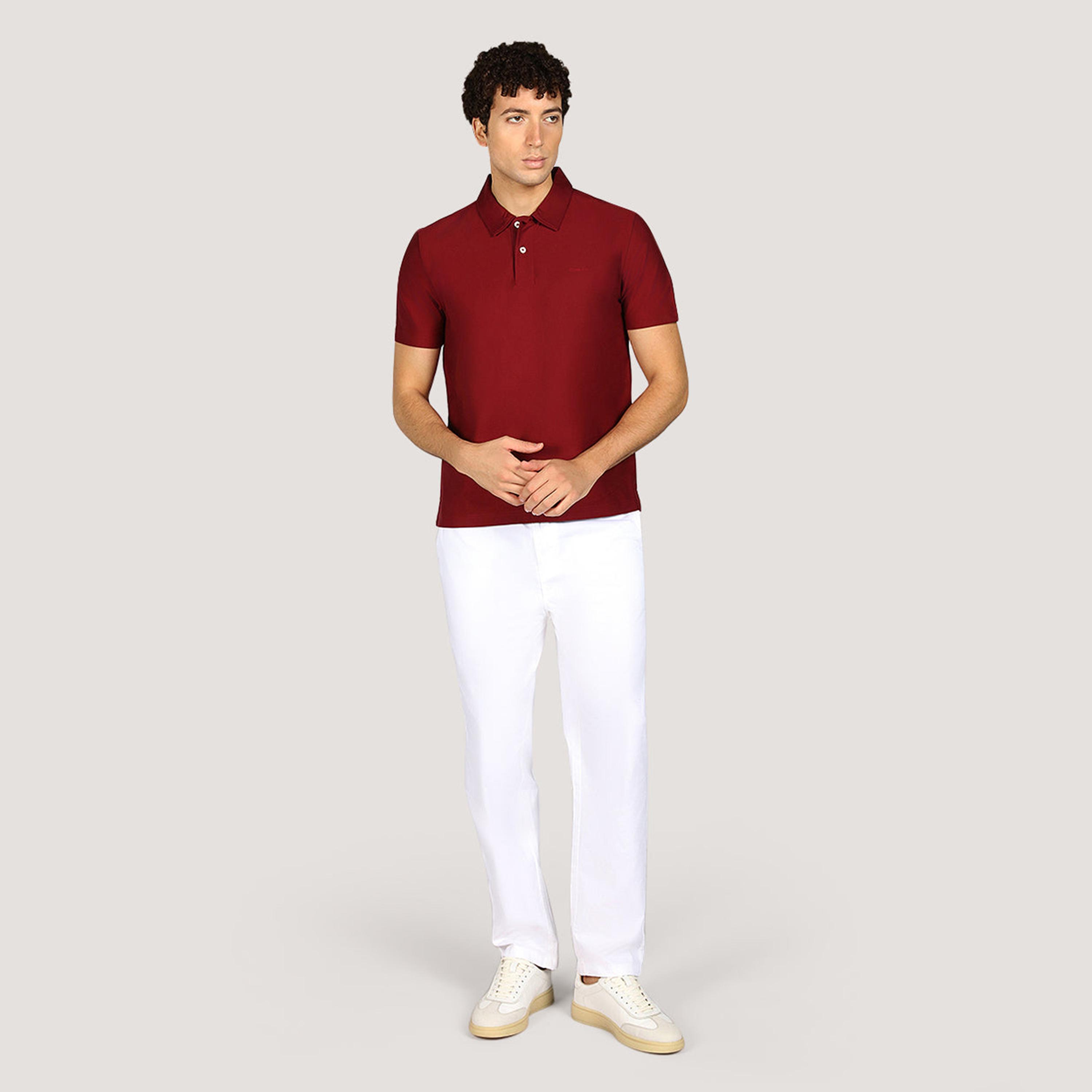 تي شيرت بولو رجالي سادة بأكمام قصيرة وياقة من جانت-men-clothing-tshirtsandpolos-polos-image-10