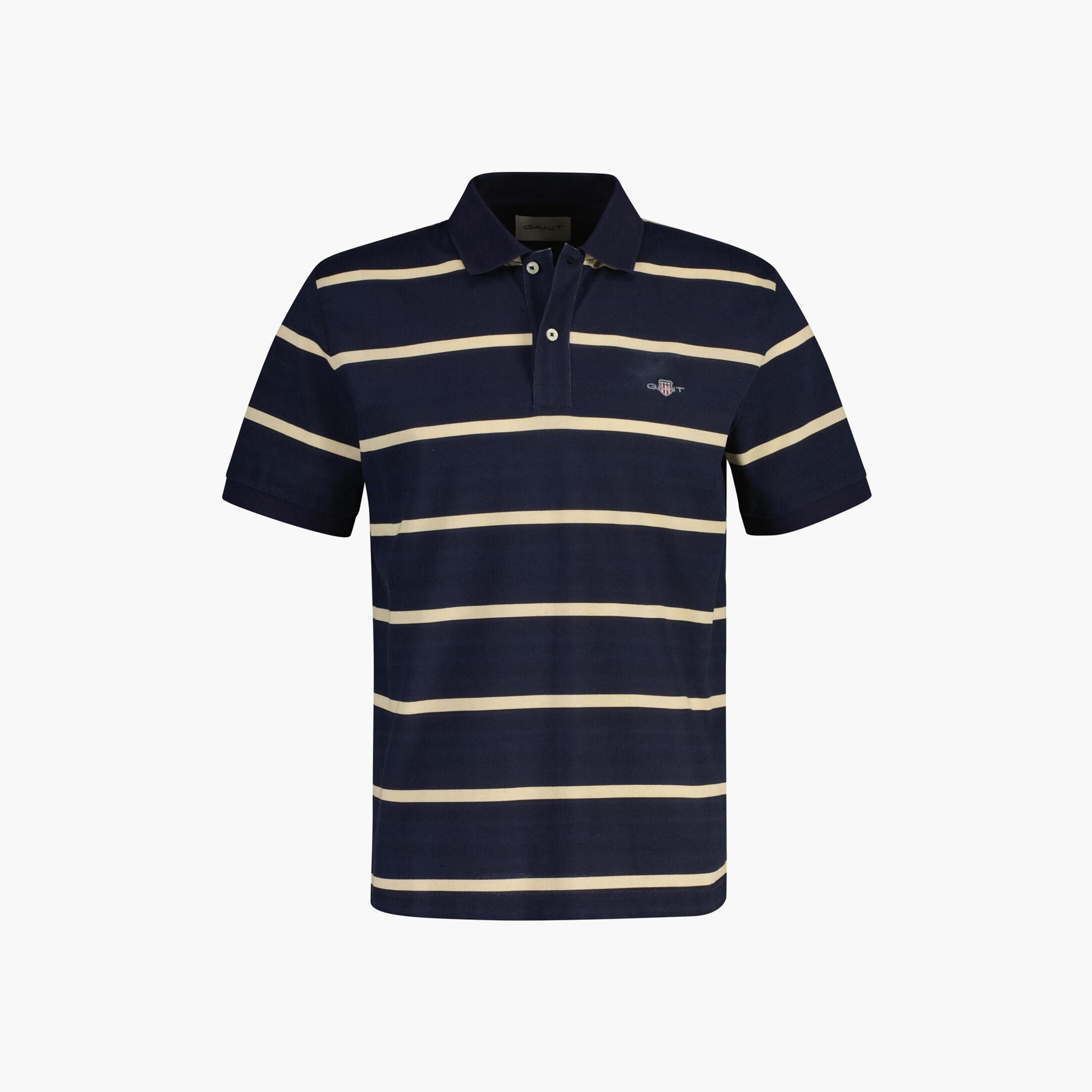 تي شيرت بولو رجالي مخطط بأكمام قصيرة وياقة من جانت-men-clothing-tshirtsandpolos-polos-image-5