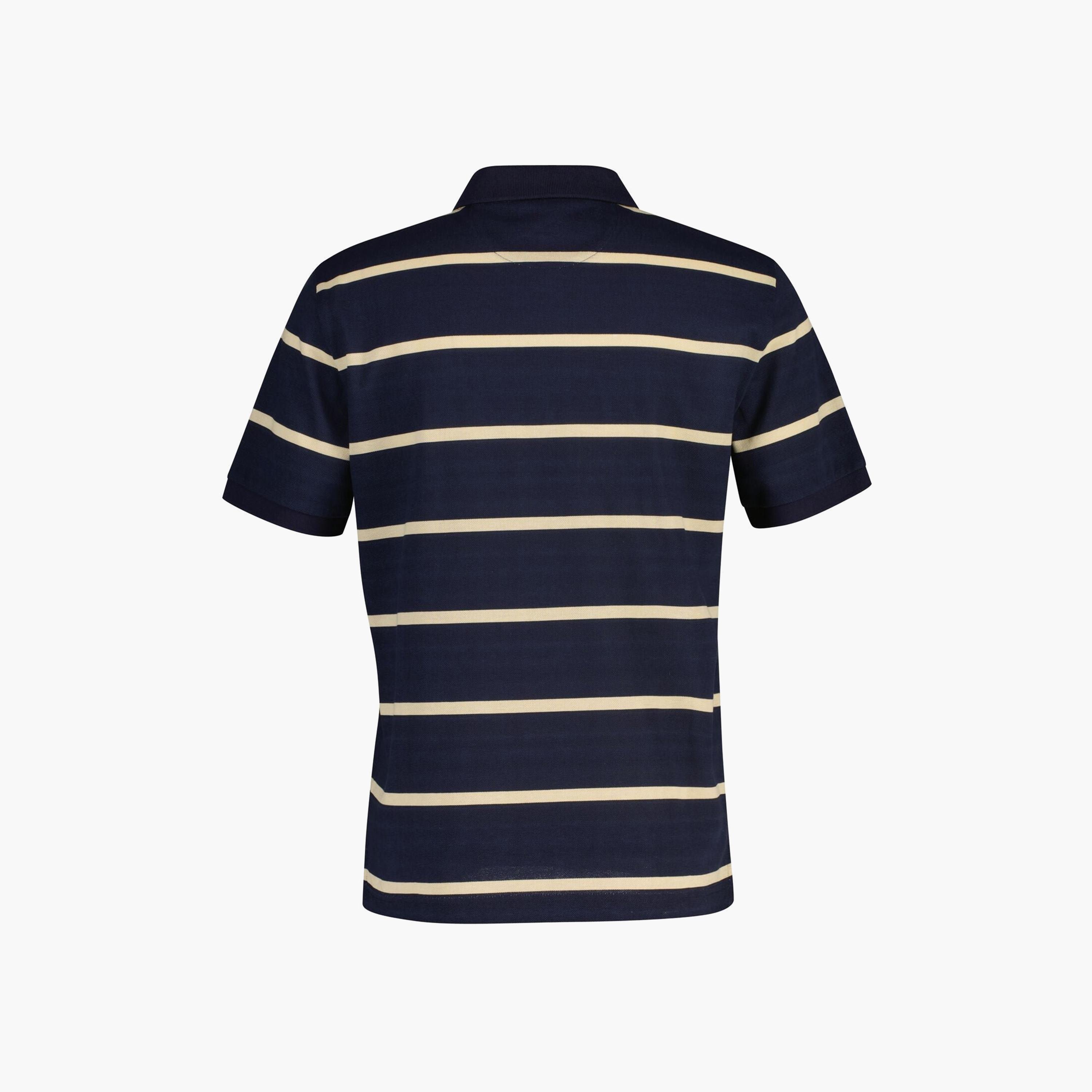 تي شيرت بولو رجالي مخطط بأكمام قصيرة وياقة من جانت-men-clothing-tshirtsandpolos-polos-image-6