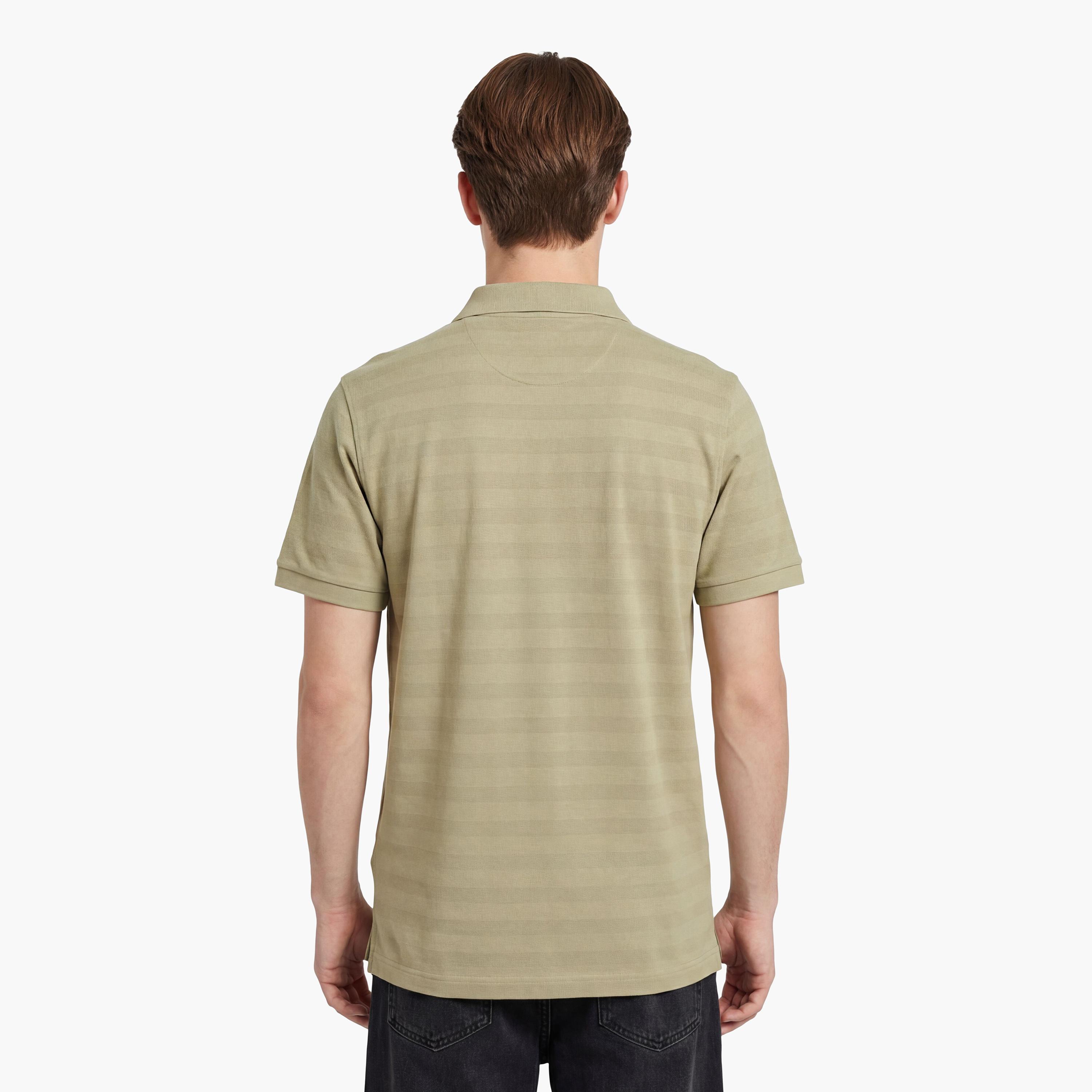 تي شيرت بولو رجالي بأكمام قصيرة وياقة بياقة بتصميم مخطط بارز من جانت-men-clothing-tshirtsandpolos-polos-image-9