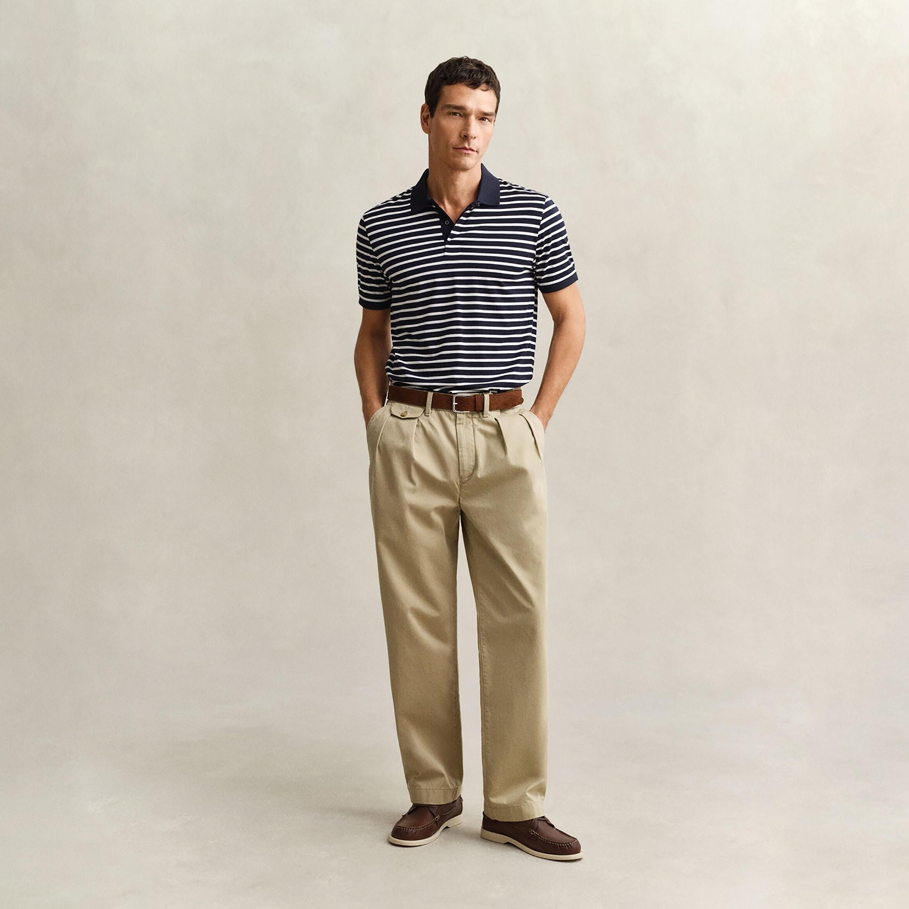 قميص بولو رجالي مخطط بأكمام قصيرة من غانت-men-clothing-tshirtsandpolos-polos-image-2