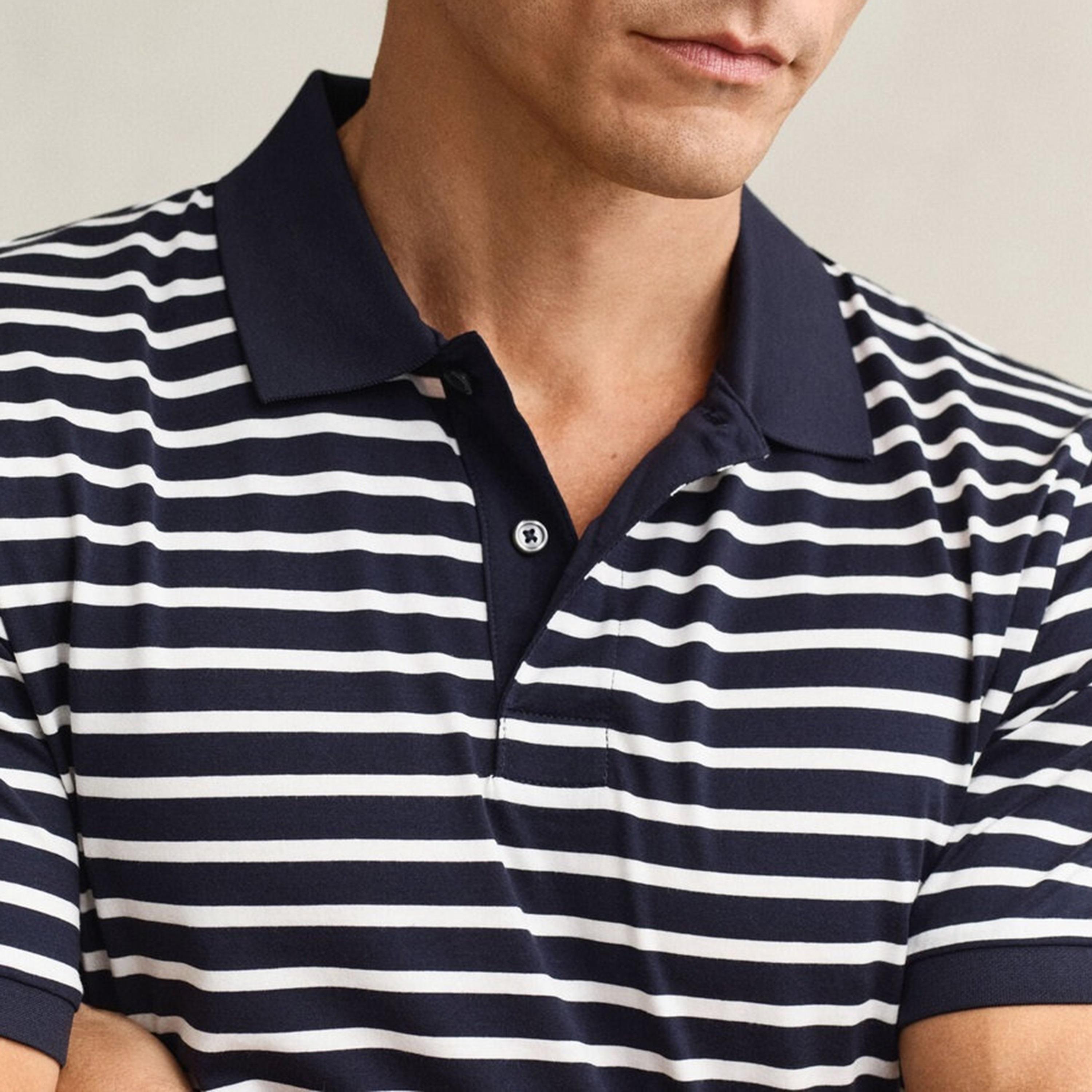قميص بولو رجالي مخطط بأكمام قصيرة من غانت-men-clothing-tshirtsandpolos-polos-image-3
