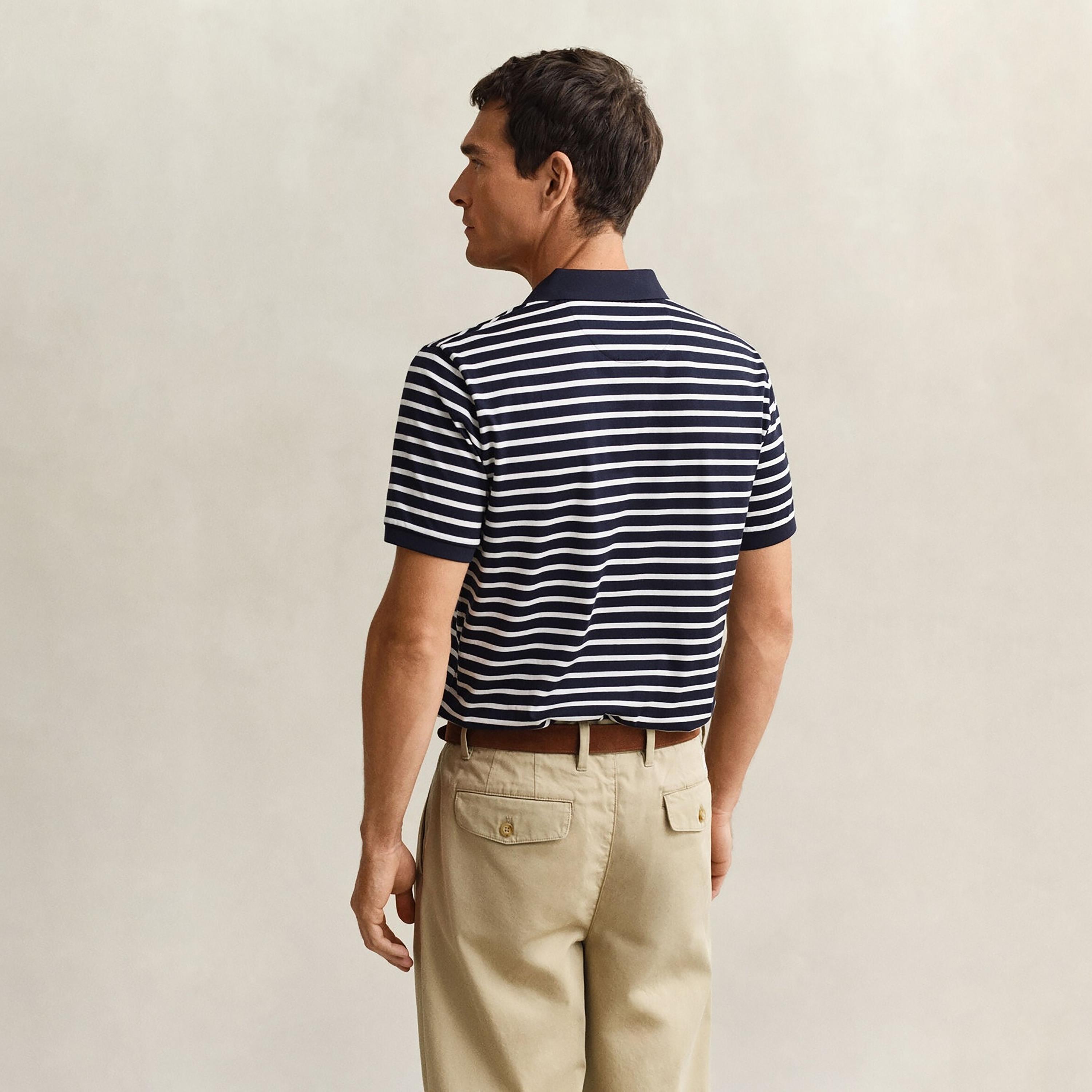 قميص بولو رجالي مخطط بأكمام قصيرة من غانت-men-clothing-tshirtsandpolos-polos-image-4