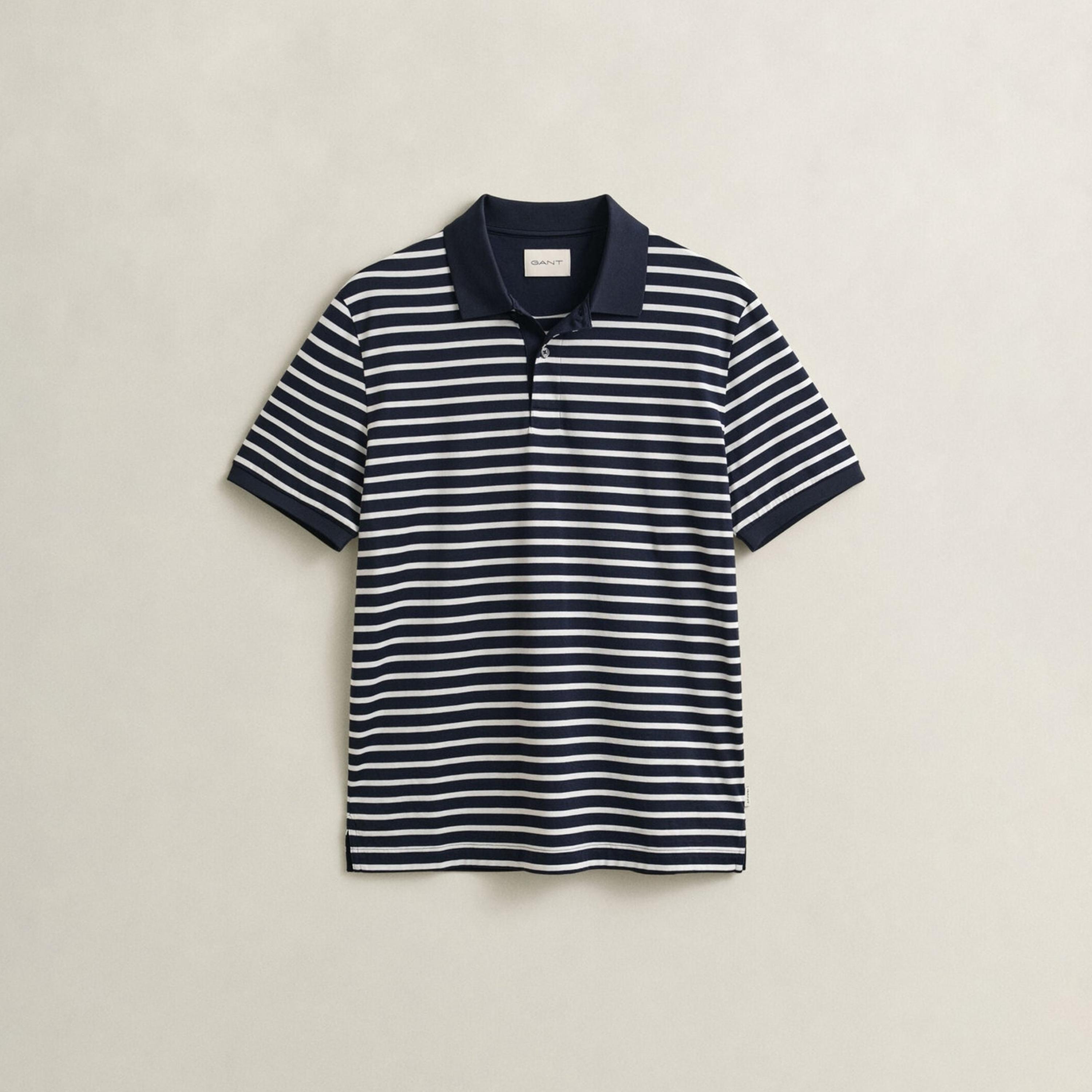 قميص بولو رجالي مخطط بأكمام قصيرة من غانت-men-clothing-tshirtsandpolos-polos-image-5