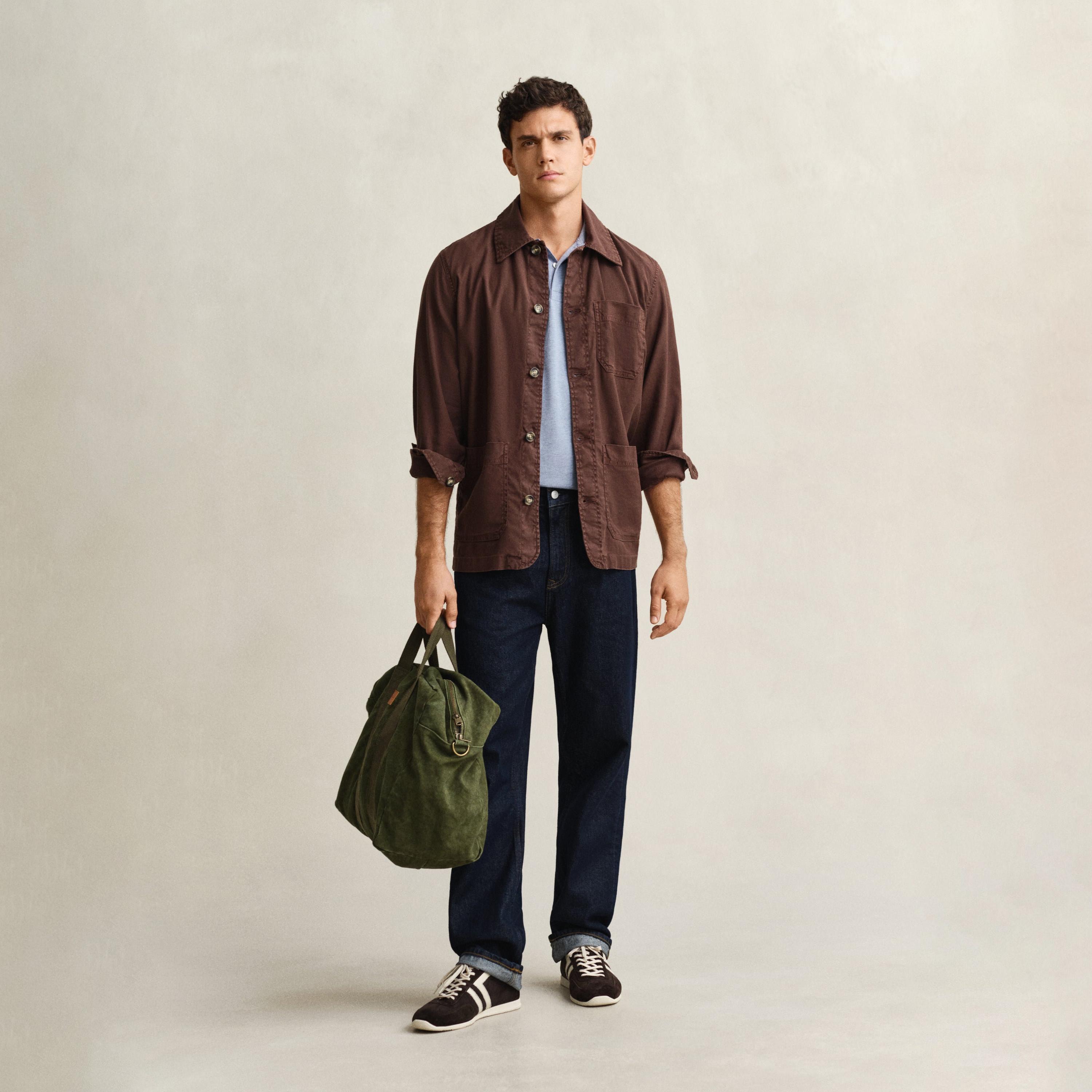 تي شيرت بولو رجالي سادة بأكمام قصيرة وياقة من جانت-men-clothing-tshirtsandpolos-polos-image-17
