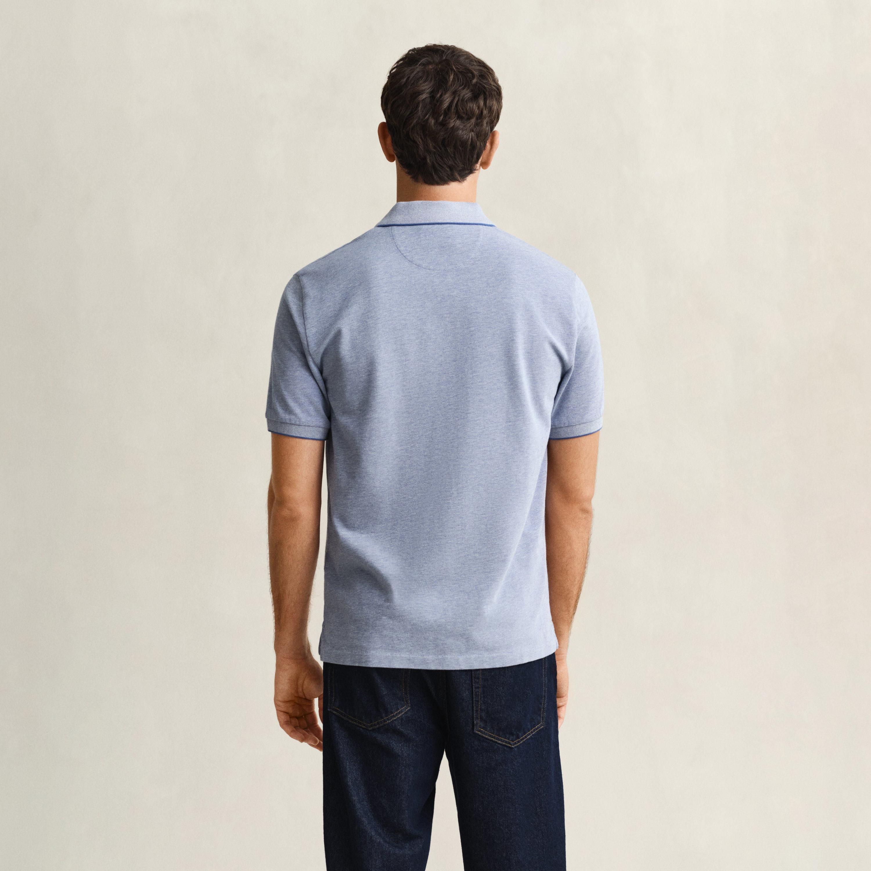 تي شيرت بولو رجالي سادة بأكمام قصيرة وياقة من جانت-men-clothing-tshirtsandpolos-polos-image-19