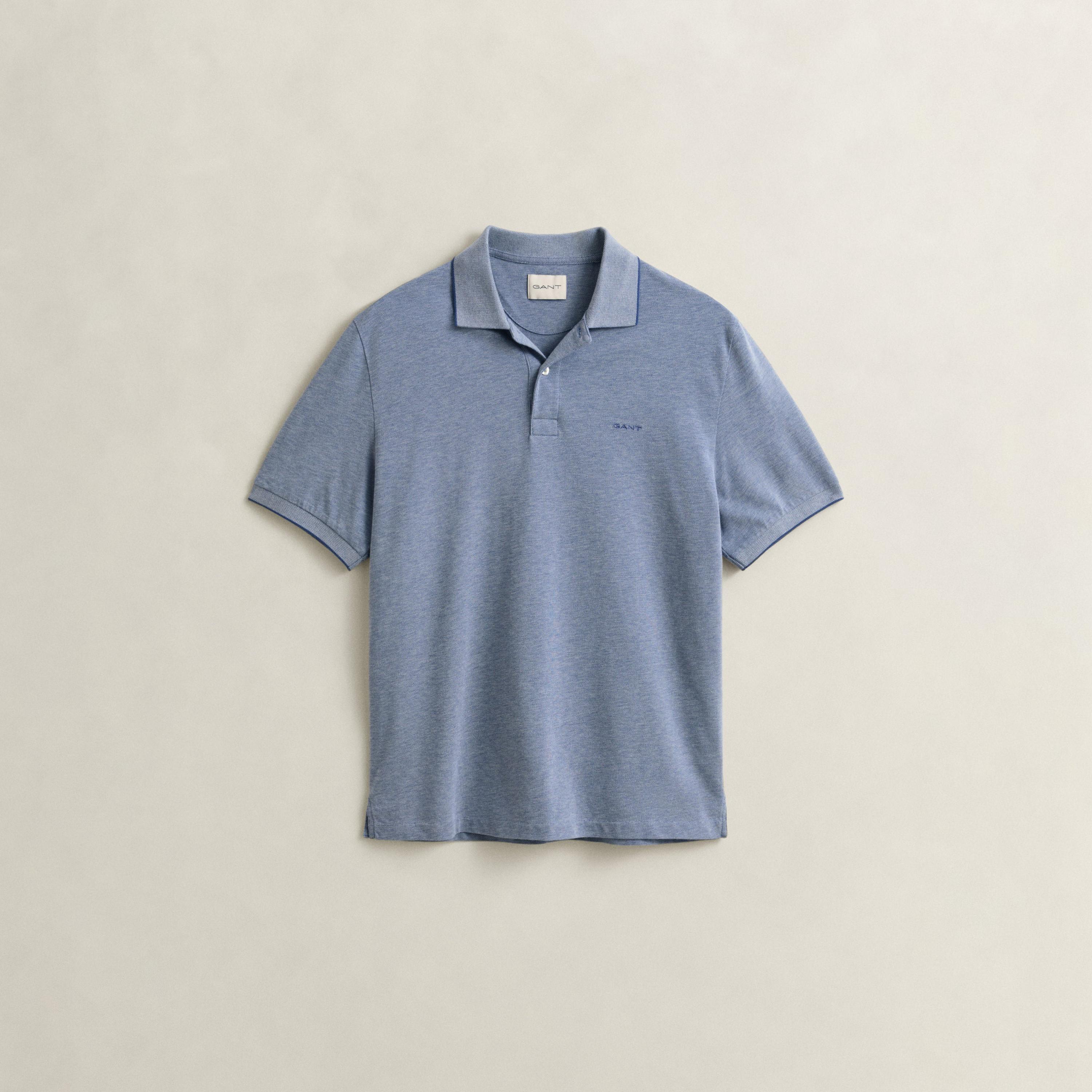 تي شيرت بولو رجالي سادة بأكمام قصيرة وياقة من جانت-men-clothing-tshirtsandpolos-polos-image-20