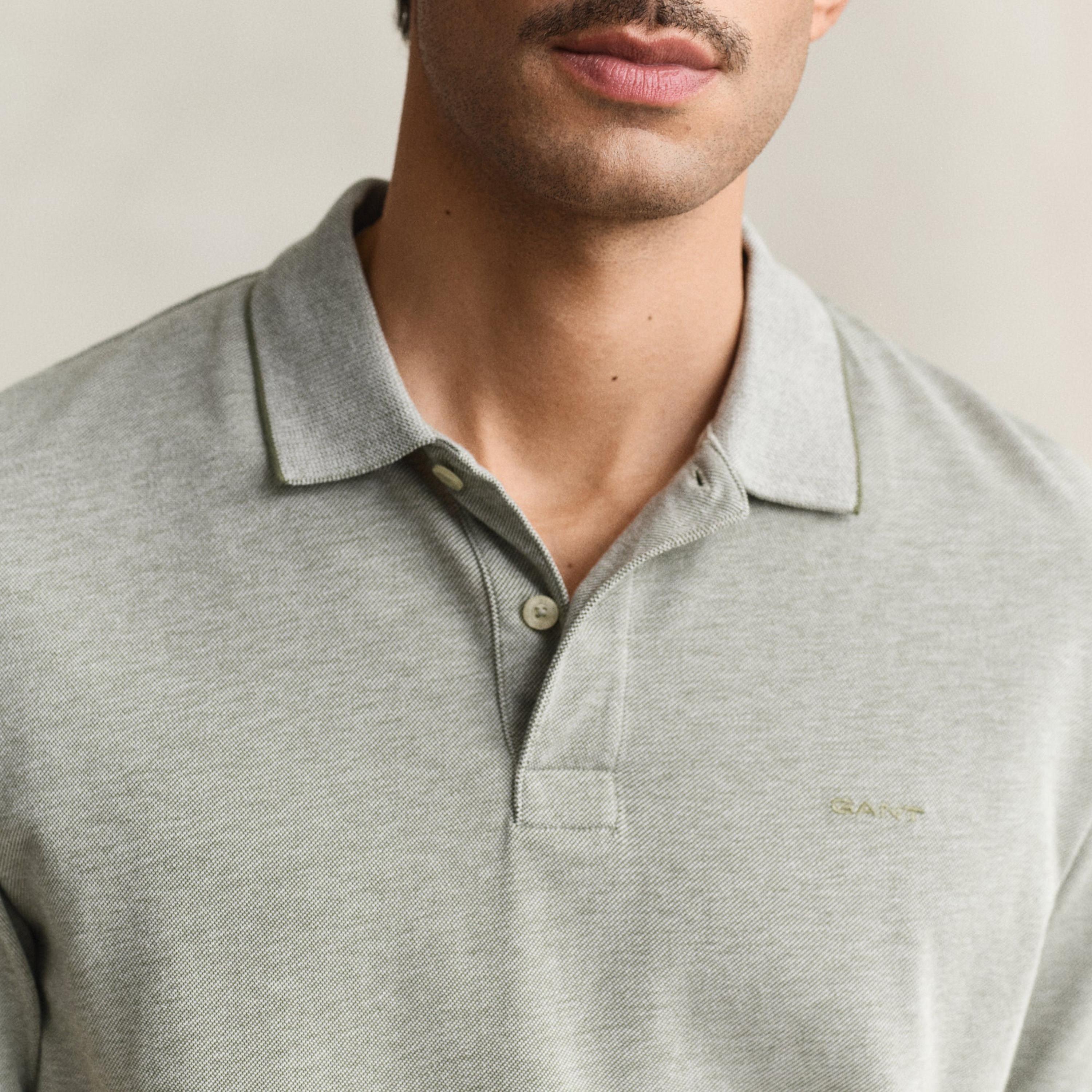 تي شيرت بولو رجالي سادة بأكمام قصيرة وياقة من جانت-men-clothing-tshirtsandpolos-polos-image-8