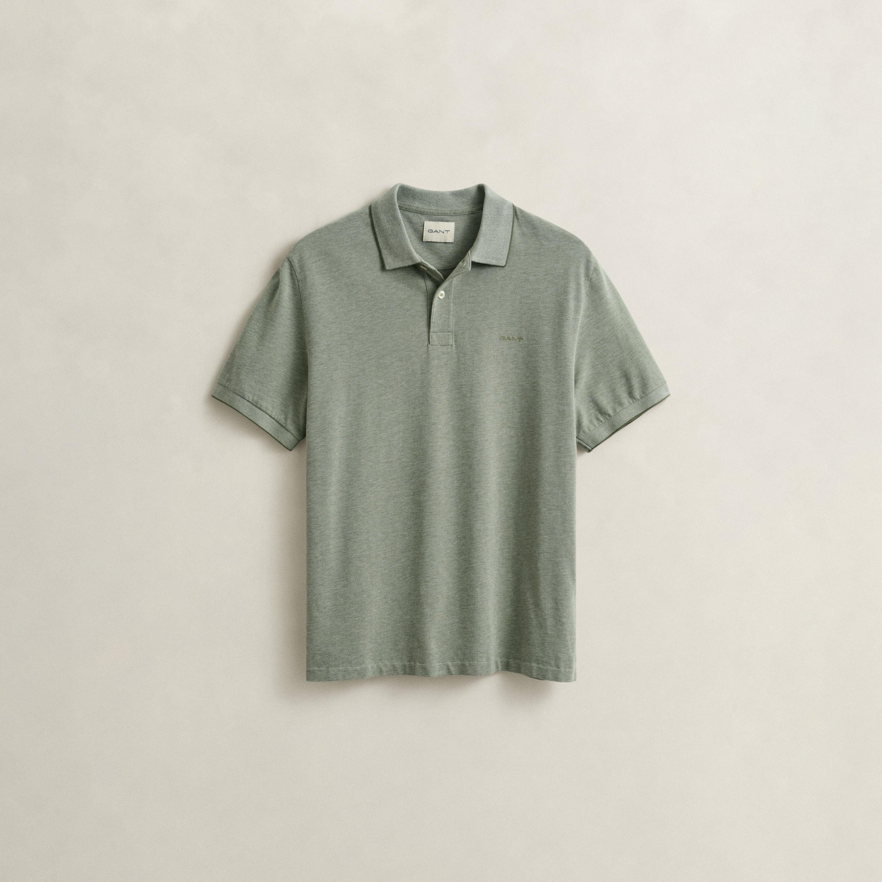 تي شيرت بولو رجالي سادة بأكمام قصيرة وياقة من جانت-men-clothing-tshirtsandpolos-polos-image-10